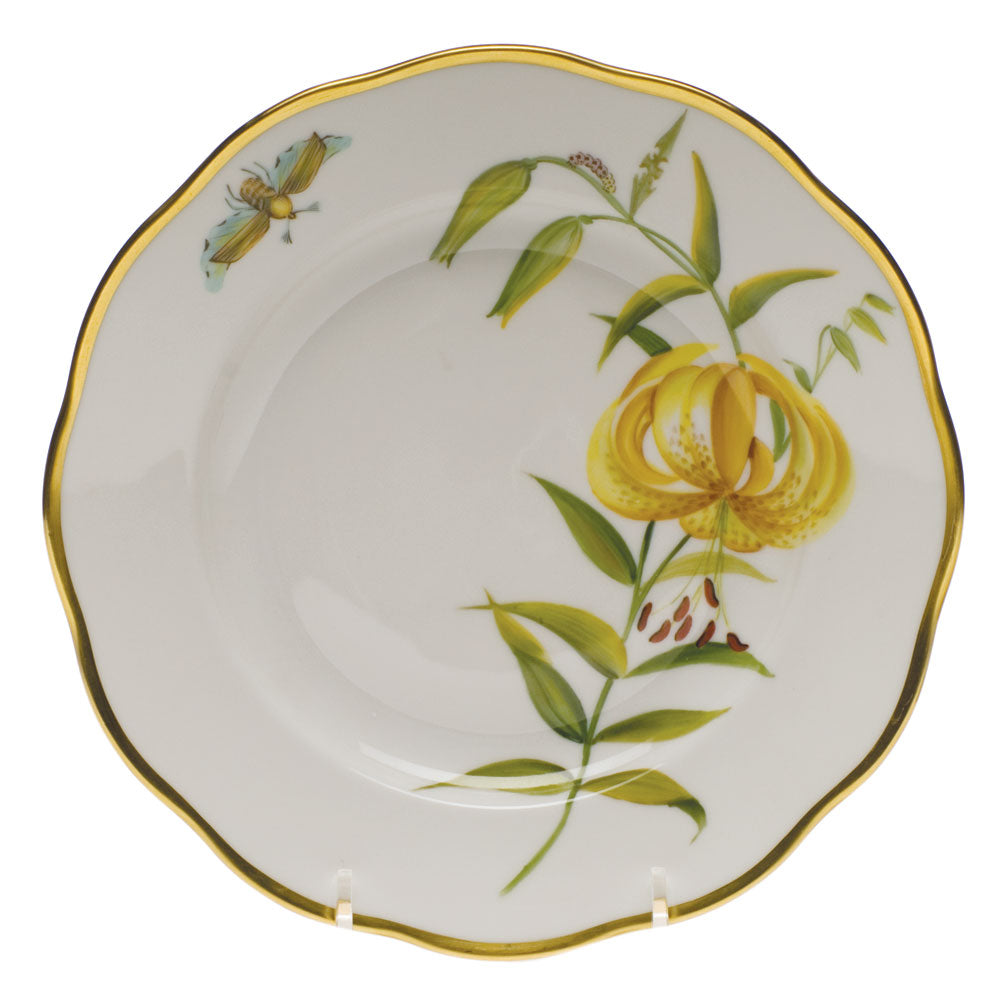 American Wildflowers Meadow Lily Salad Plate - Elegant Floral Design for Dining, Parties & Home Decor | Perfect for Salads, Appetizers & Special Occasions