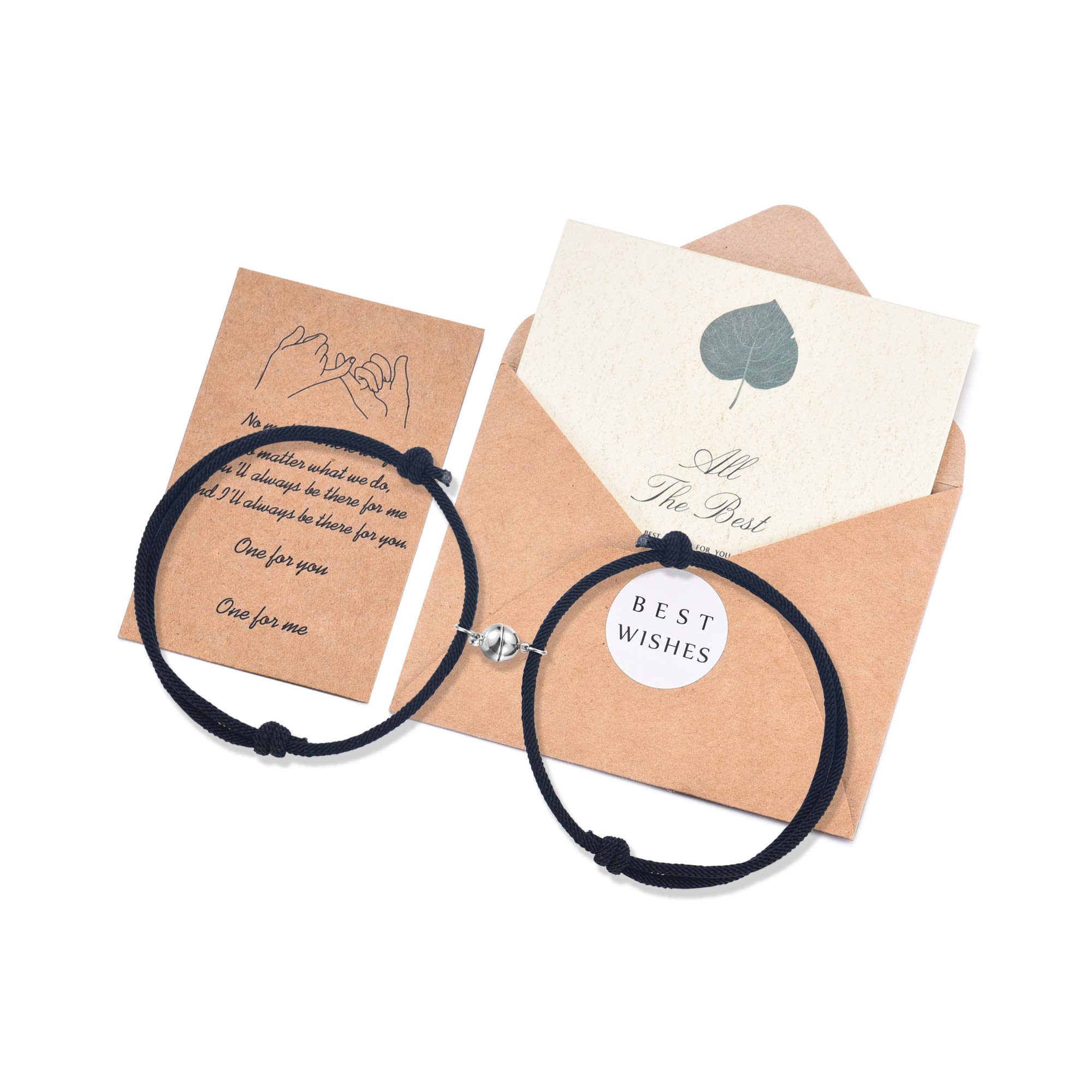 Magnetic Couple Bracelets for Lovers - Waterproof Matching Bracelets Set - Romantic Couple Jewelry Gifts for Him & Her - Perfect for Anniversaries, Valentine's Day & Date Nights