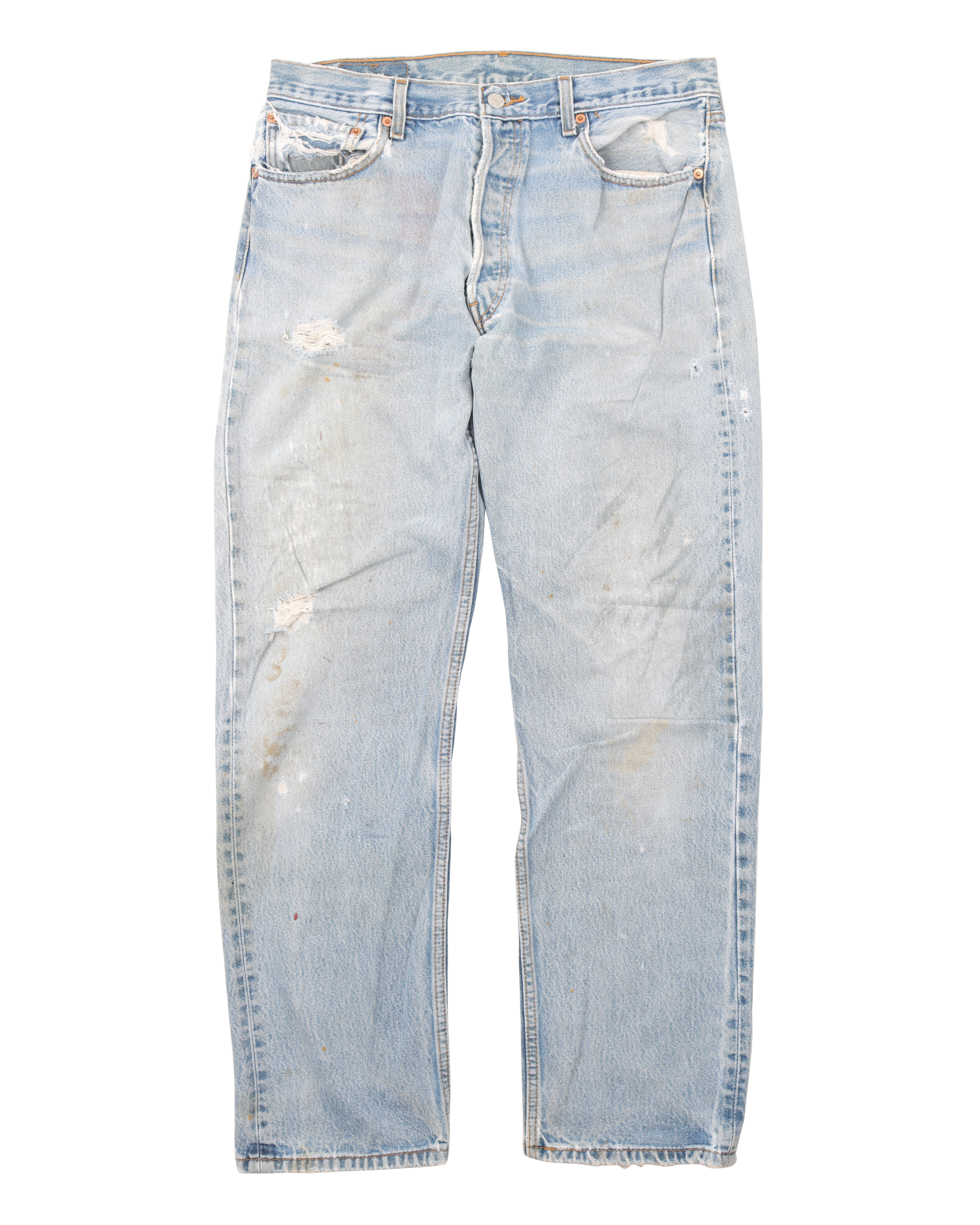 Vintage 1990's Levi's 501 Original Fit Men's Jeans - Classic Blue Denim Pants for Casual Wear & Retro Fashion