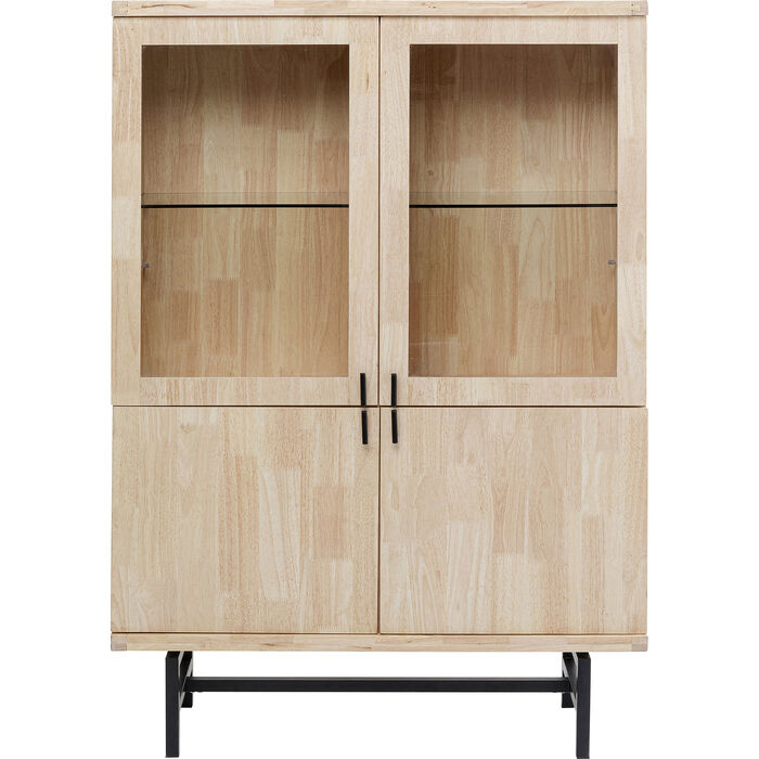 Modern Glass Display Cabinet Copenhagen 100x150cm - Elegant Storage for Living Room, Dining Room, or Office Showcase