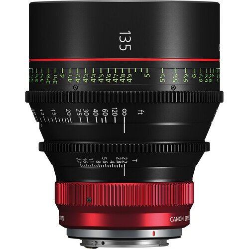Canon CN-R 135mm T2.2 L F Cinema Prime Lens for RF Mount - Professional Cine Lens for Filmmaking, Videography & Cinematic Shots