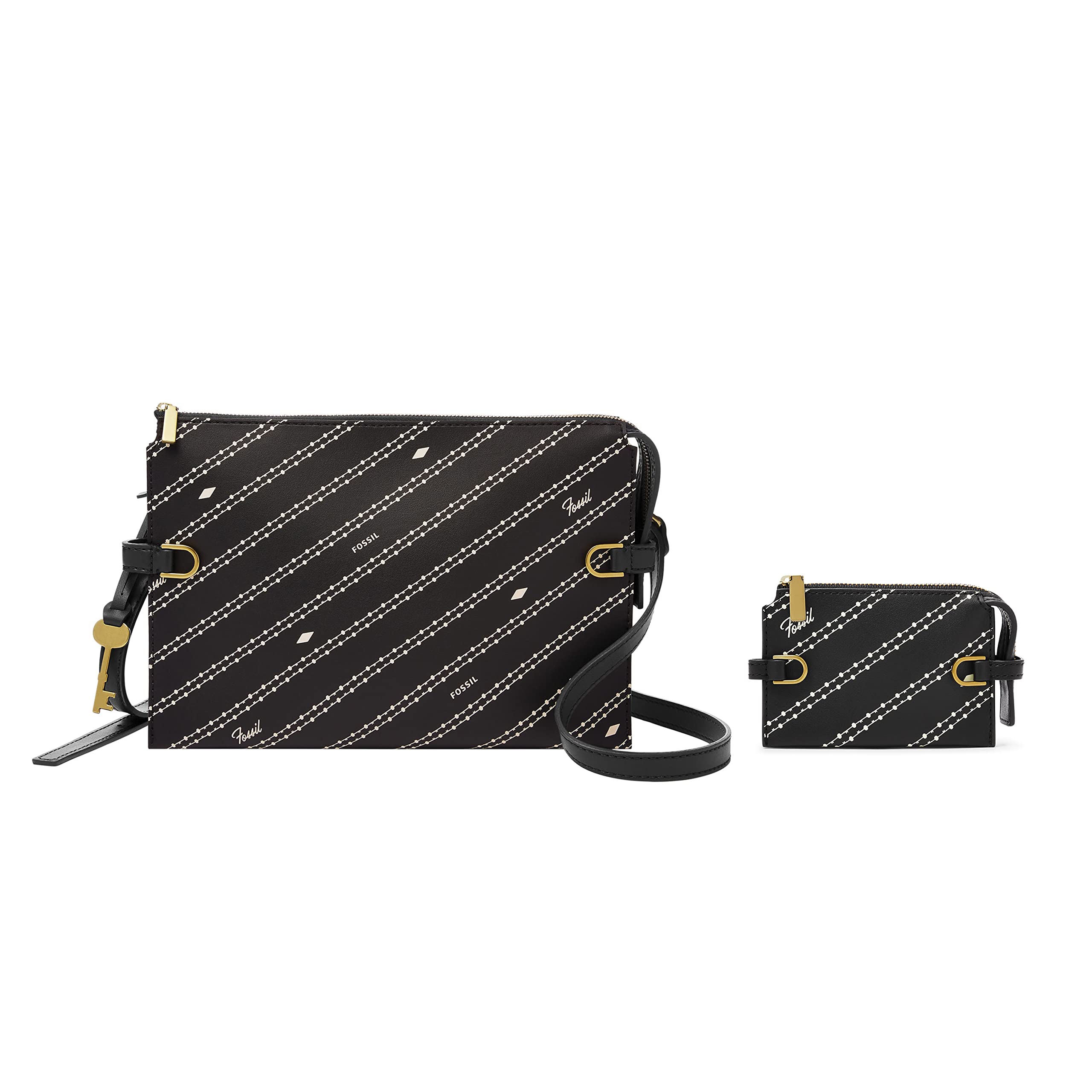 Fossil Women's Kier Vegan Cactus Leather Crossbody Purse Handbag - Stylish & Eco-Friendly Small Shoulder Bag for Work, Travel & Everyday Use
