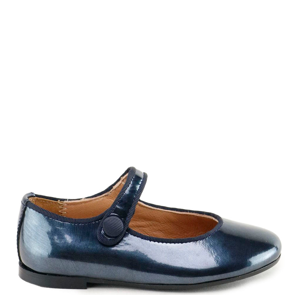 Navy Patent Leather Mary Jane Shoes for Women - Classic Comfort & Style for Work, Parties & Everyday Wear