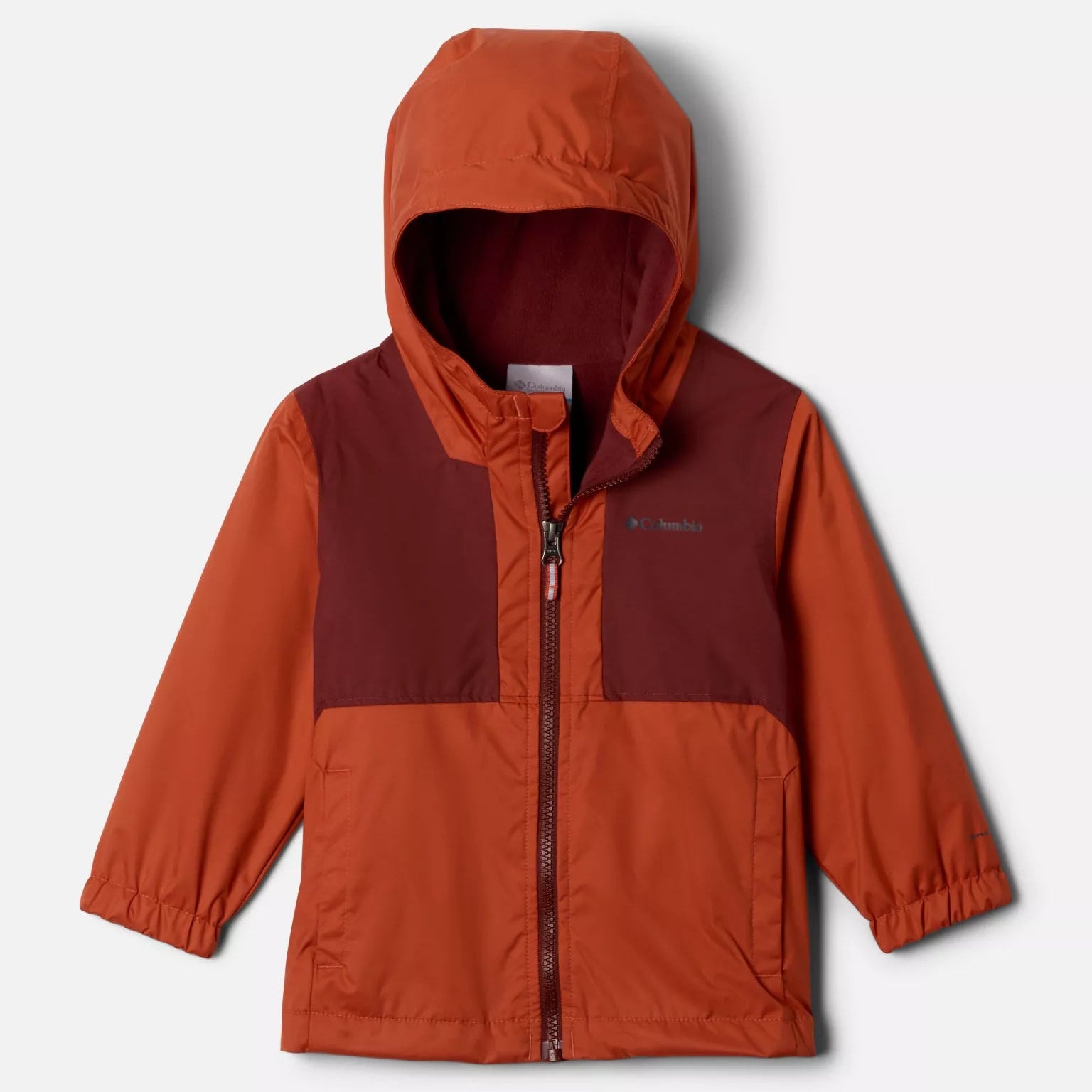 Columbia Tuscan/Spice Slub Rainy Trails II Fleece-Lined Jacket for Toddlers - Waterproof & Warm Outdoor Winter Coat for Boys & Girls - Perfect for Hiking, Playground & Cold Weather Adventures