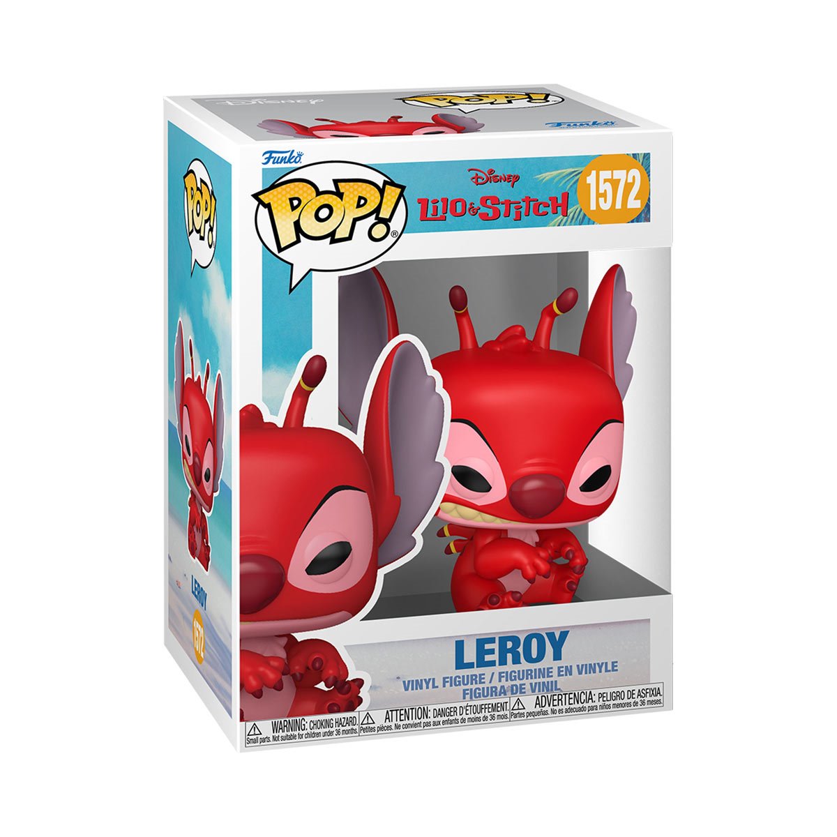 Leroy Lilo & Stitch Funko Pop! Vinyl Figure #1572 with Protective Case - Perfect for Disney Collectors, Anime Fans, and Home Decor Display