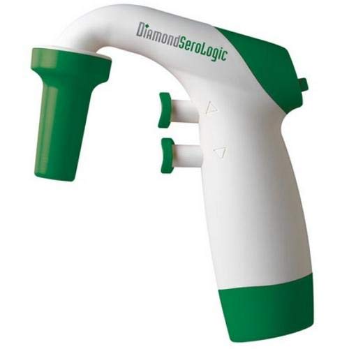 Globe Scientific 3380-UK Rechargeable Motorized Serological Pipette Controller with Diamond Tip - 3mm Height, 9.5mm Width, 10mm Length (UK Plug) | Ideal for Laboratory Liquid Handling, Medical Research & Scientific Experiments
