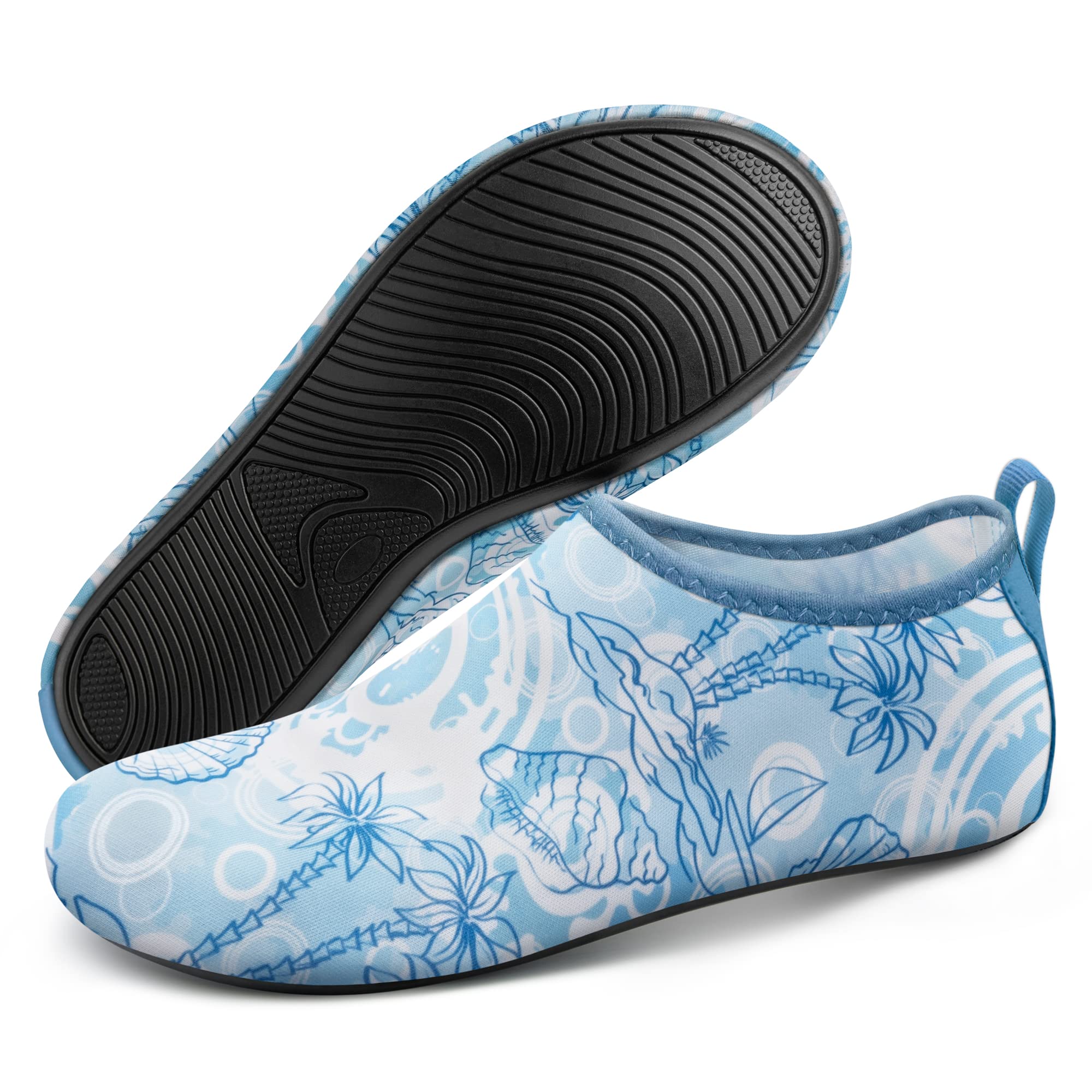 **SEEKWAY SB001 Water Shoes for Women & Men - Quick-Dry Swim, Pool, Beach, Yoga & Surf Aqua Socks - Barefoot Comfort for Outdoor Activities**