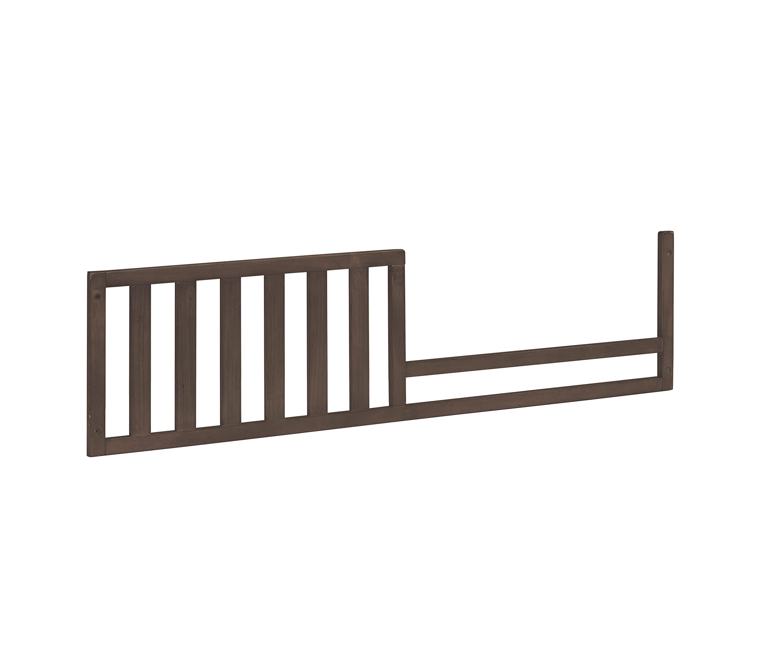 Sorelle Furniture Convertible Wood Bed Rails - Toddler to Full-Size Bed Conversion Kit (Chocolate) | Safe Crib Transition for Kids' Room & Nursery Decor