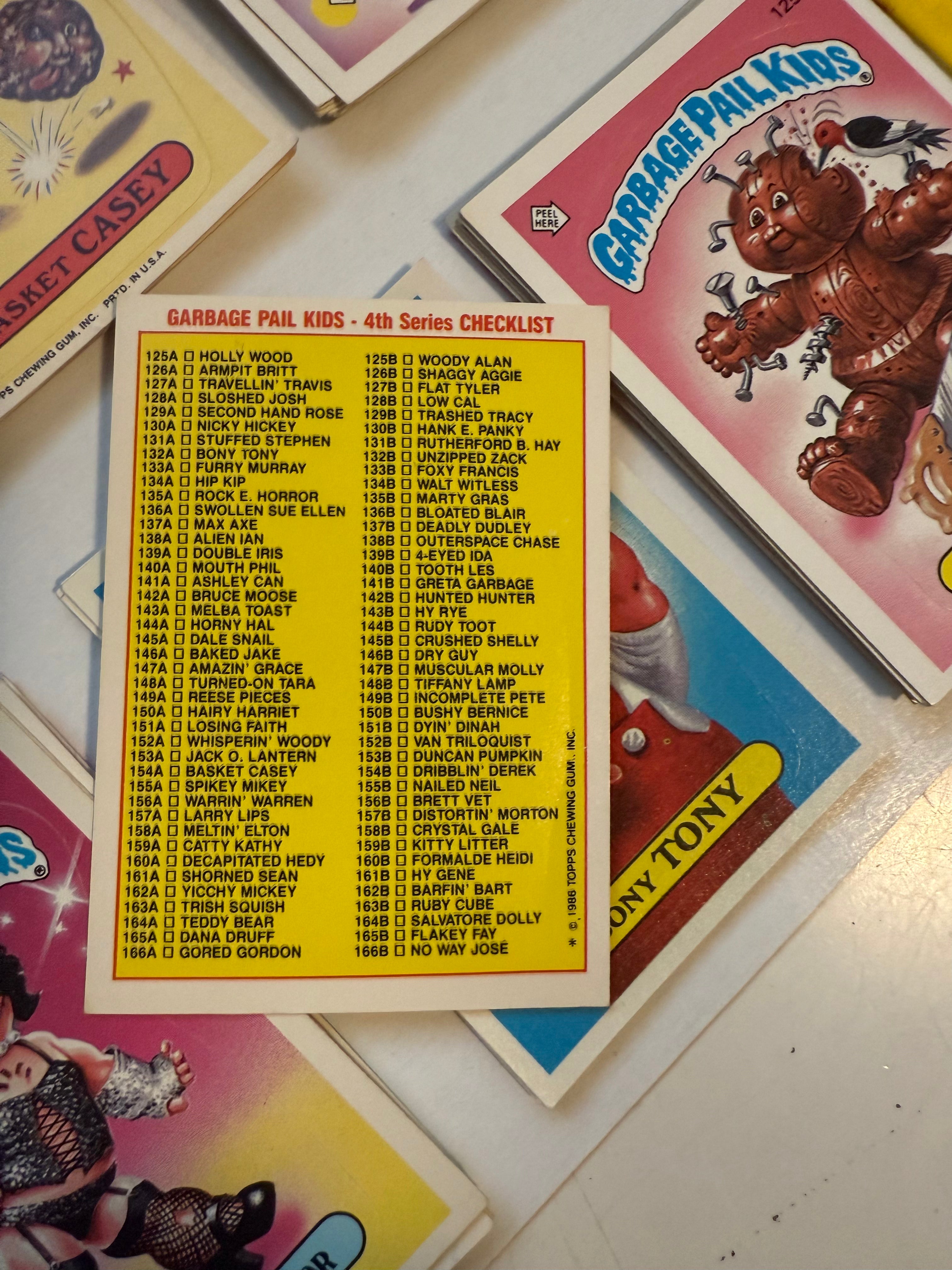 Vintage 1985 Garbage Pail Kids Series 4 Sticker Set - High Grade Condition with Original Wrapper | Collectible Trading Cards for Nostalgic 80s Fans & Pop Culture Enthusiasts
