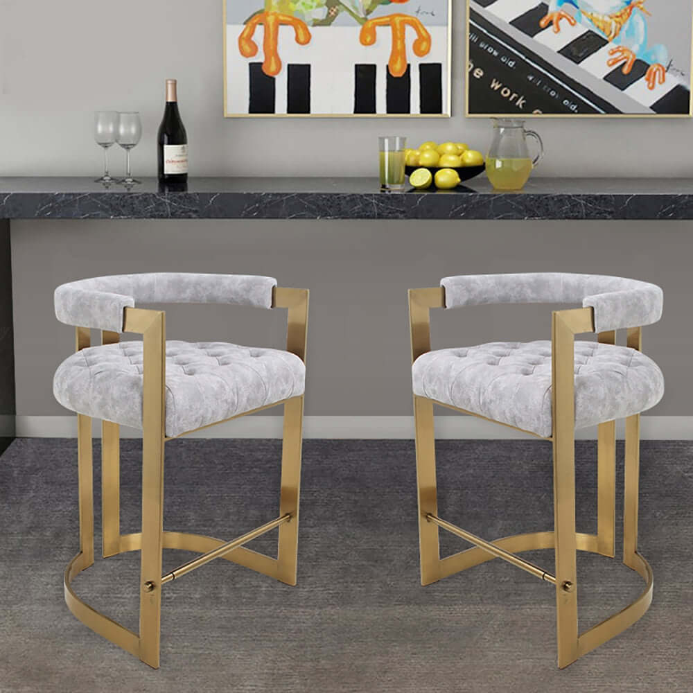 Modern Bar Stool with Back - 24