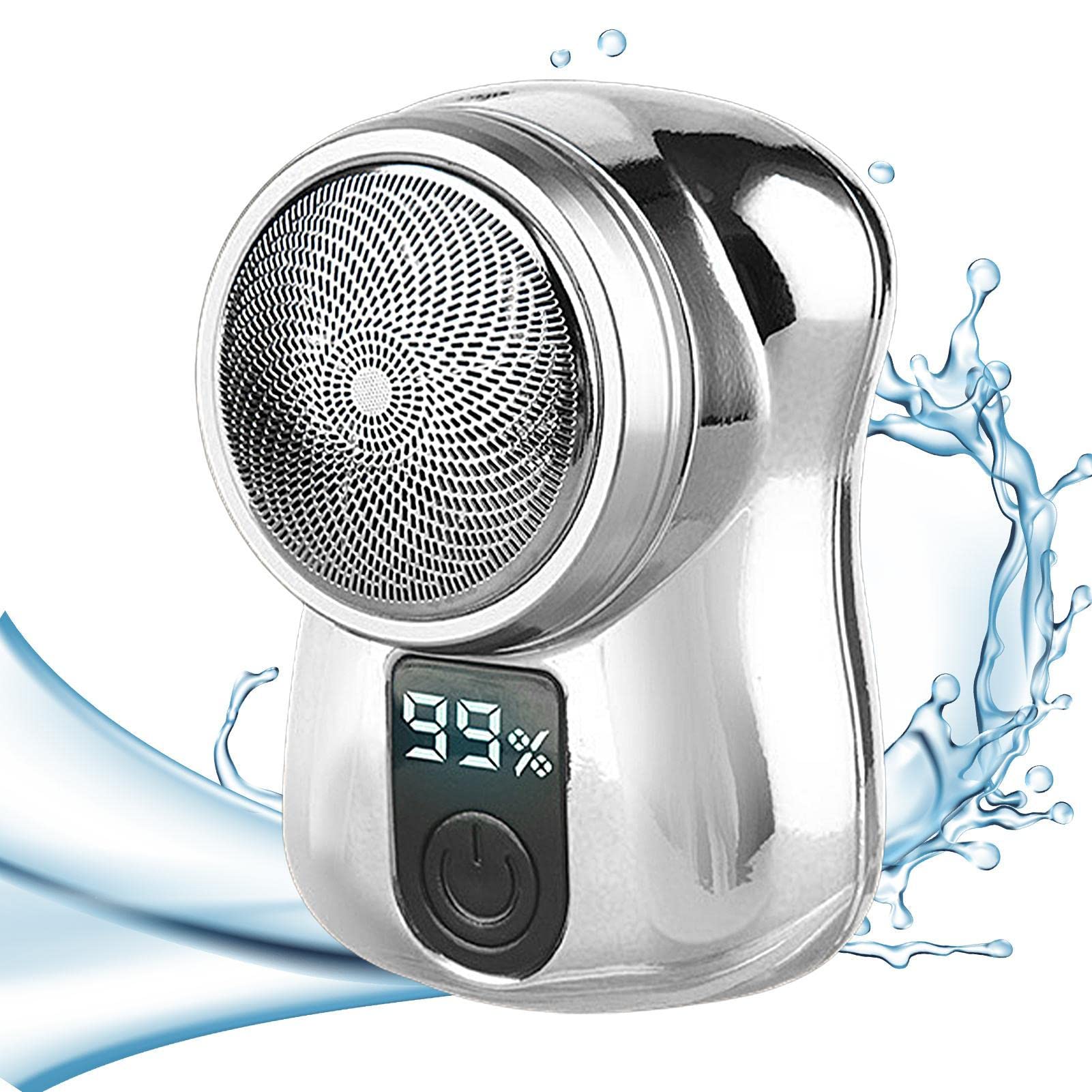 Portable Electric Shaver for Men - USB Rechargeable Waterproof Travel Razor with Compact Design - Perfect for Home, Car, Business Trips & Daily Grooming