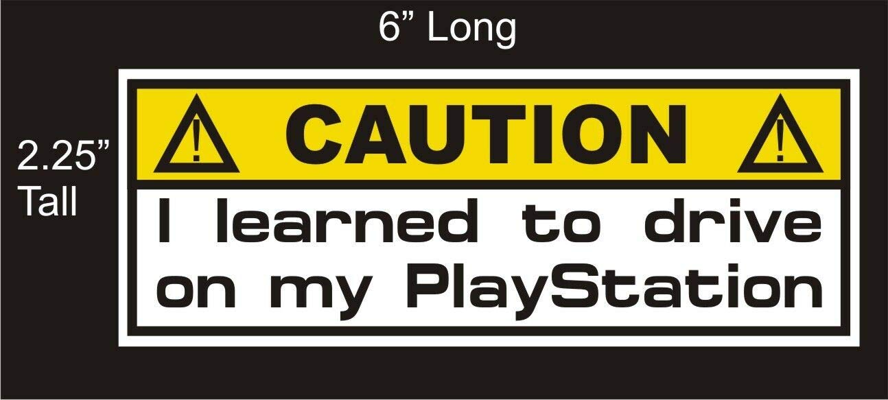 Funny PlayStation Joke Gamer Car Decal - 6