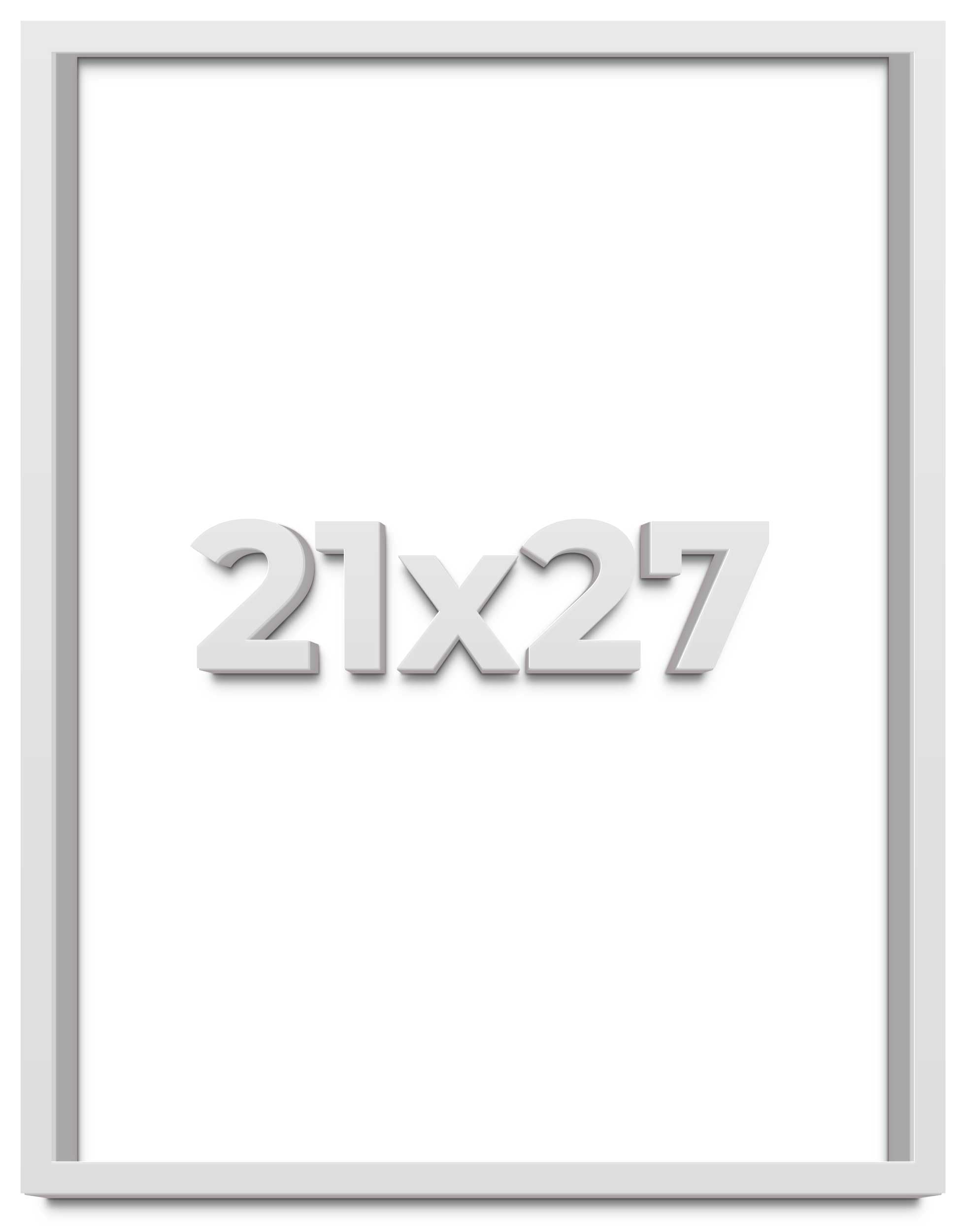 21x27 White Shadow Box Frame - 1 Inch Deep Display Case for Memorabilia, Photos & Collectibles - Shatterproof Acrylic Glass with Hanging Hardware - Perfect for Wall Decor, Wedding Keepsakes & Home Display