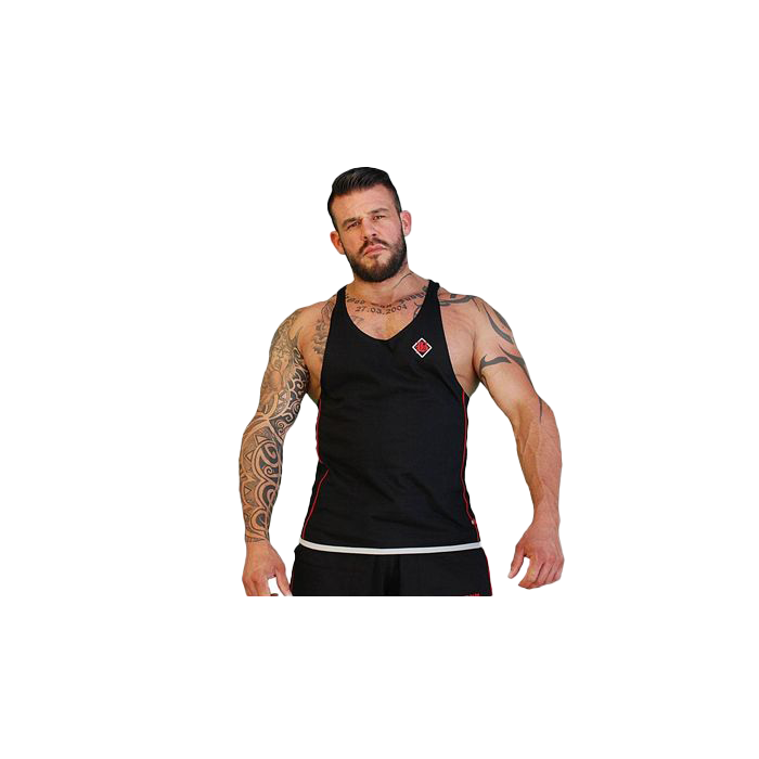 Brachial Tank Top for Women - Breathable, Comfortable & Stylish - Black & Red - Perfect for Gym, Workout & Summer Fashion