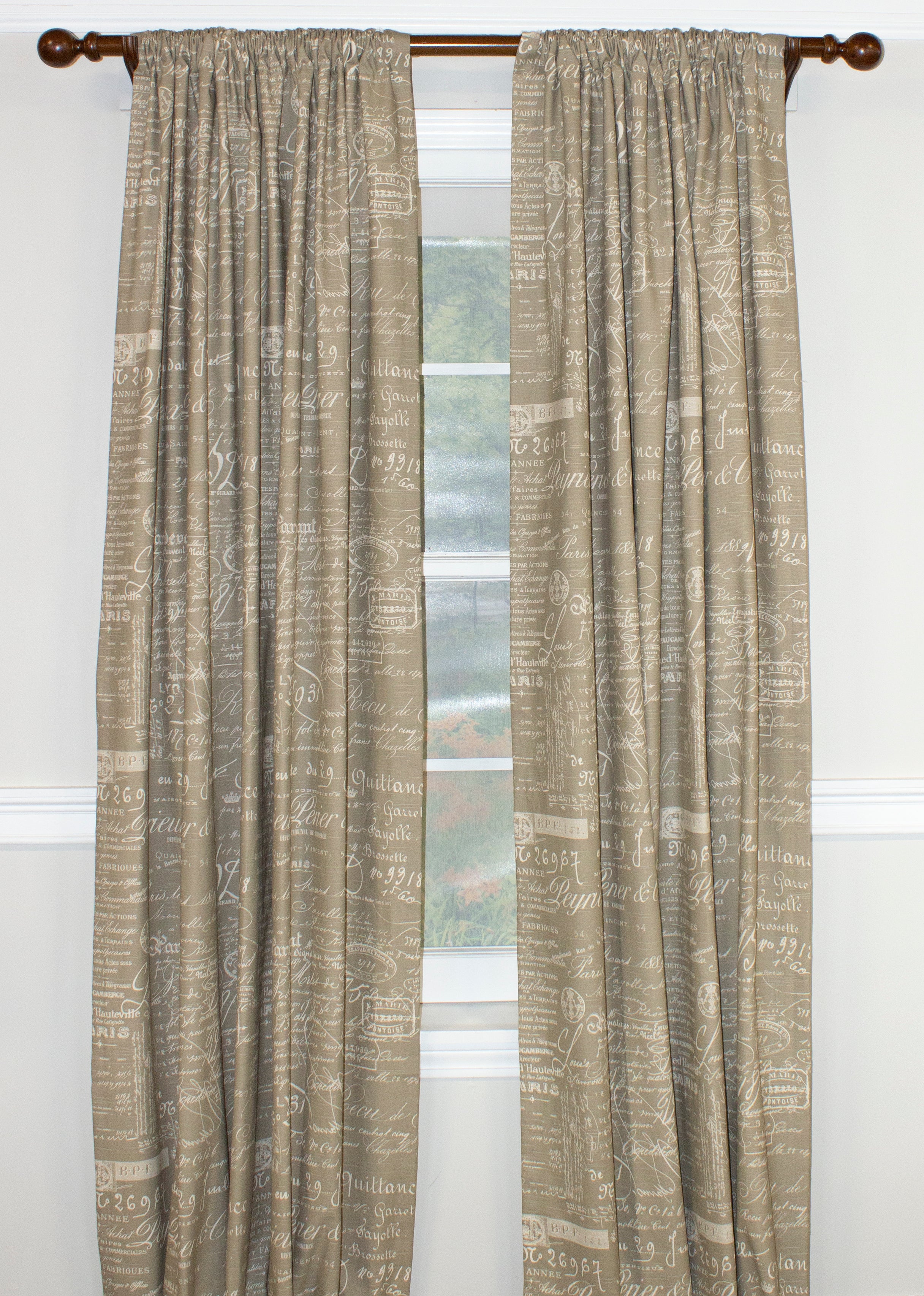 Rod Pocket Single Panel Curtains - Blackout Window Drapes for Bedroom & Living Room - Home Decor & Light Blocking Panels