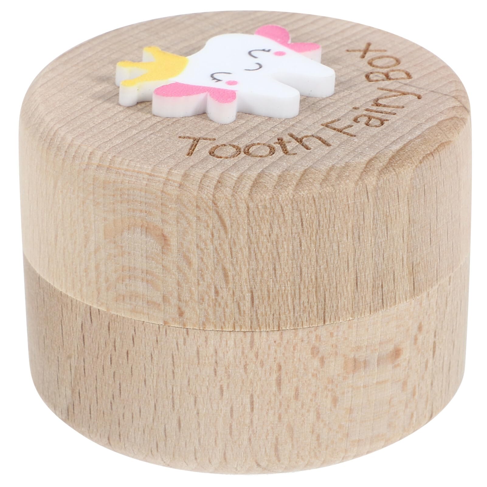 JOINPAYA Wooden Tooth Fairy Box - Lost Teeth Keepsake Storage Holder for Kids & Baby Milk Teeth | Perfect for First Tooth Celebration, Baby Shower Gift & Childhood Memory Preservation