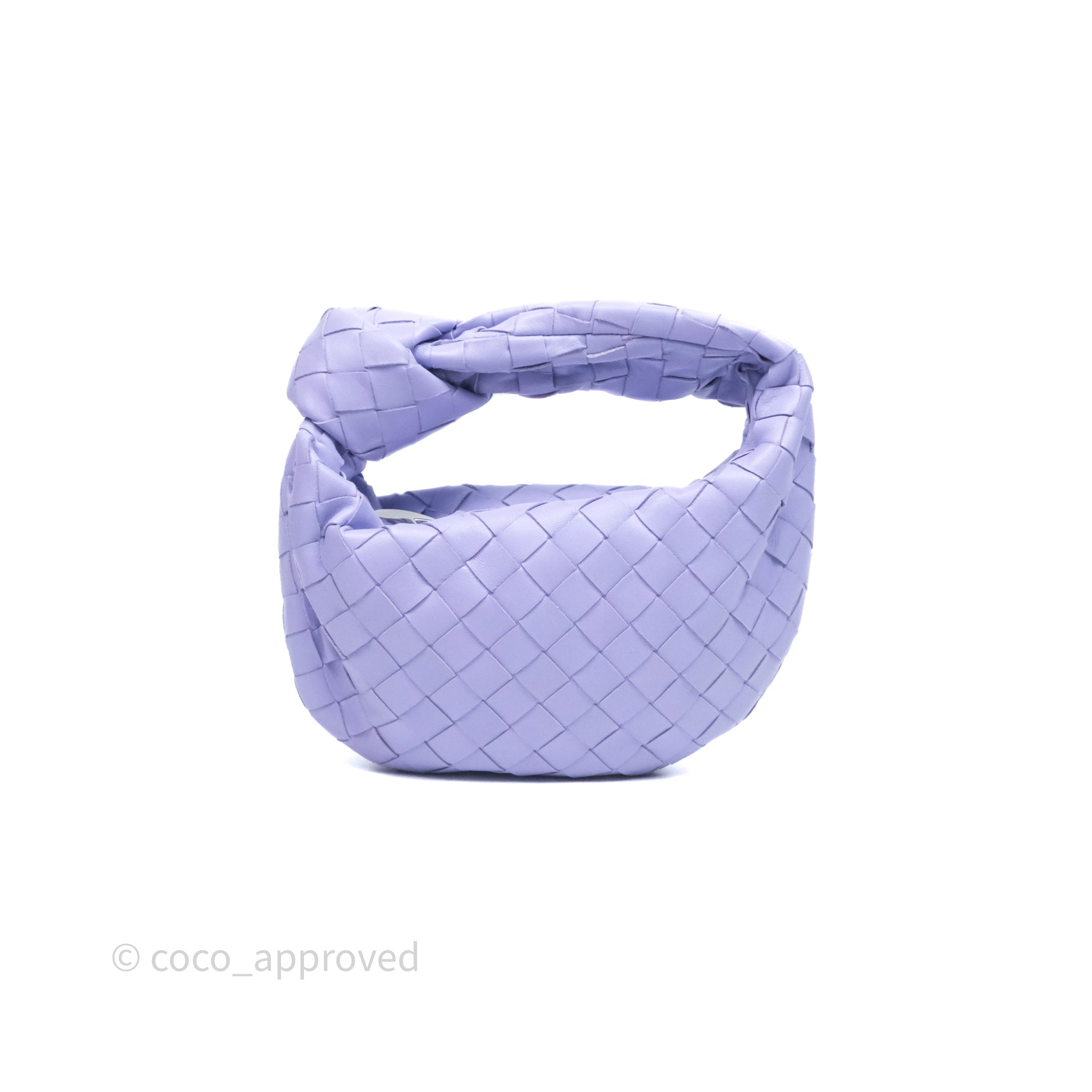 Bottega Veneta Mini Jodie Bag in Purple Intrecciato Lambskin Leather - Perfect for Everyday Use, Date Nights & Special Occasions