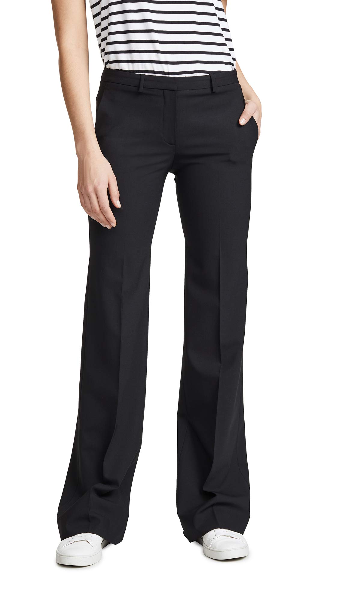 Theory Women's Demitria Pants - Slim Fit Tailored Trousers for Work & Business | Professional Office Pants for Women | Perfect for Business Casual & Formal Occasions