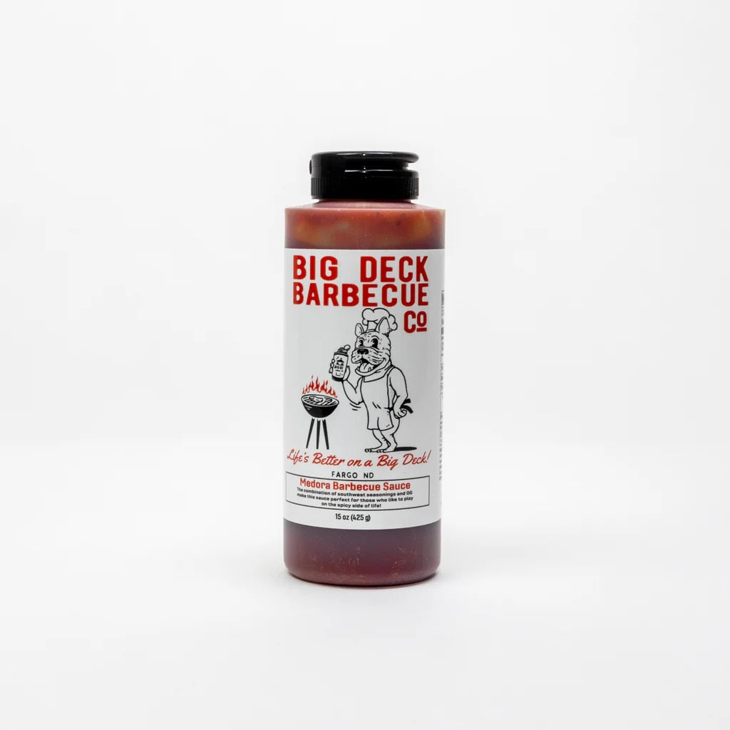 Medora Big Deck BBQ Sauce - Premium Smoky & Tangy BBQ Sauce for Grilling, Smoking, and Roasting - Perfect for Ribs, Chicken, and Burgers