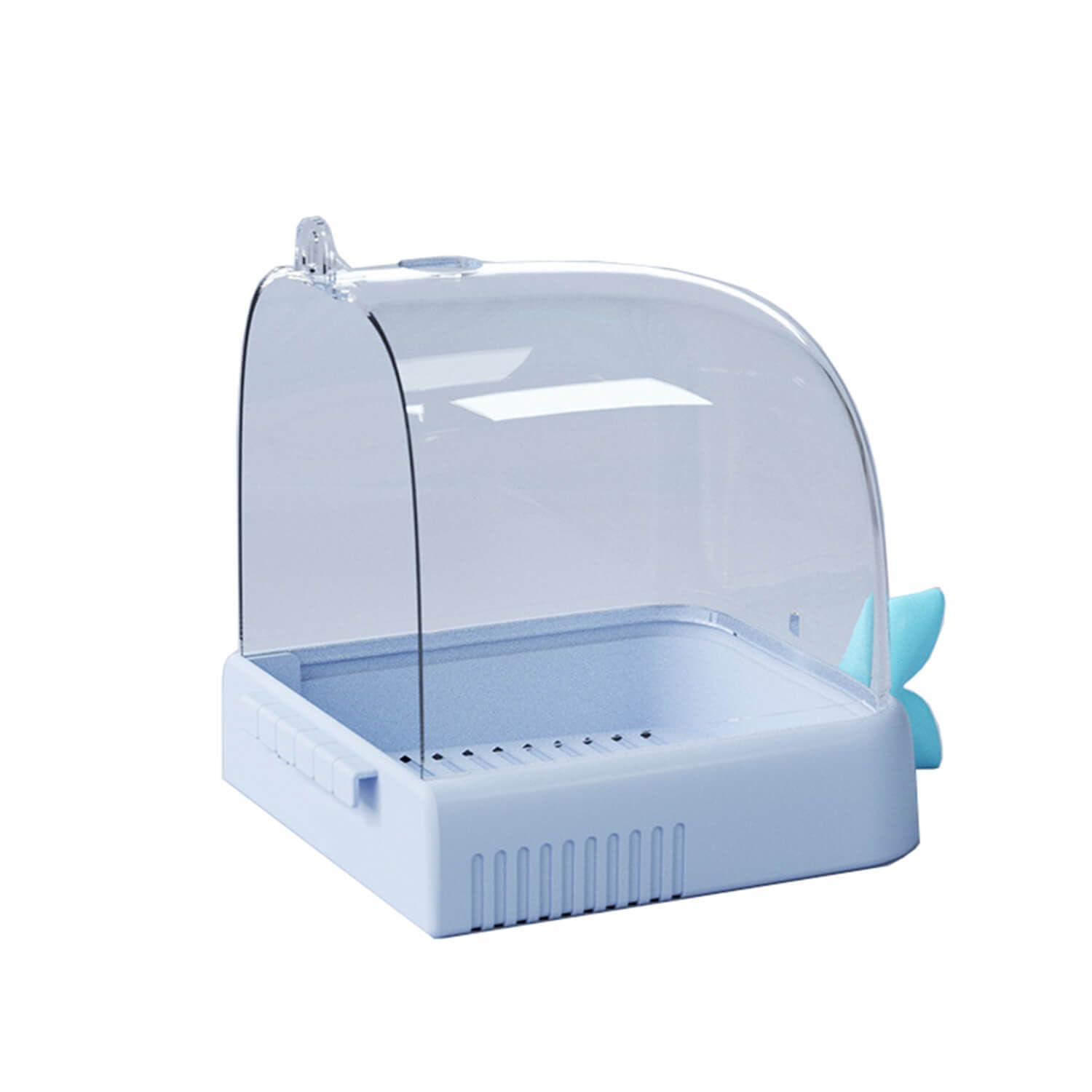 Hanging Bird Bath Box for Parakeets, Canaries, Budgies & Lovebirds - Outdoor/Indoor Bird Cage Accessory with Water Tub - Perfect for Backyard, Garden or Aviary Use