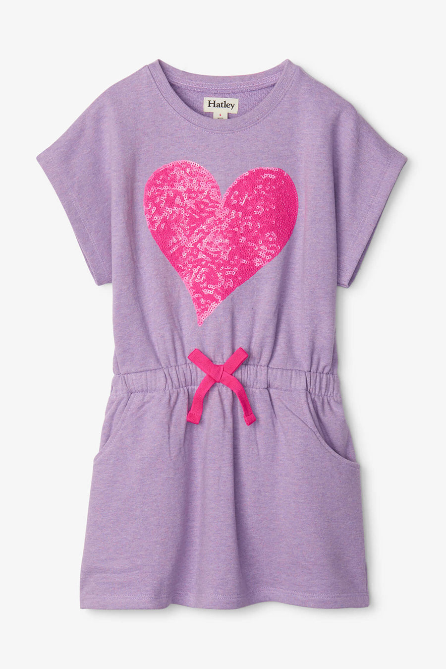 Girls' Dress with Amethyst Heart Print by Hatley | Cute & Comfortable Outfit for School, Parties & Playdates