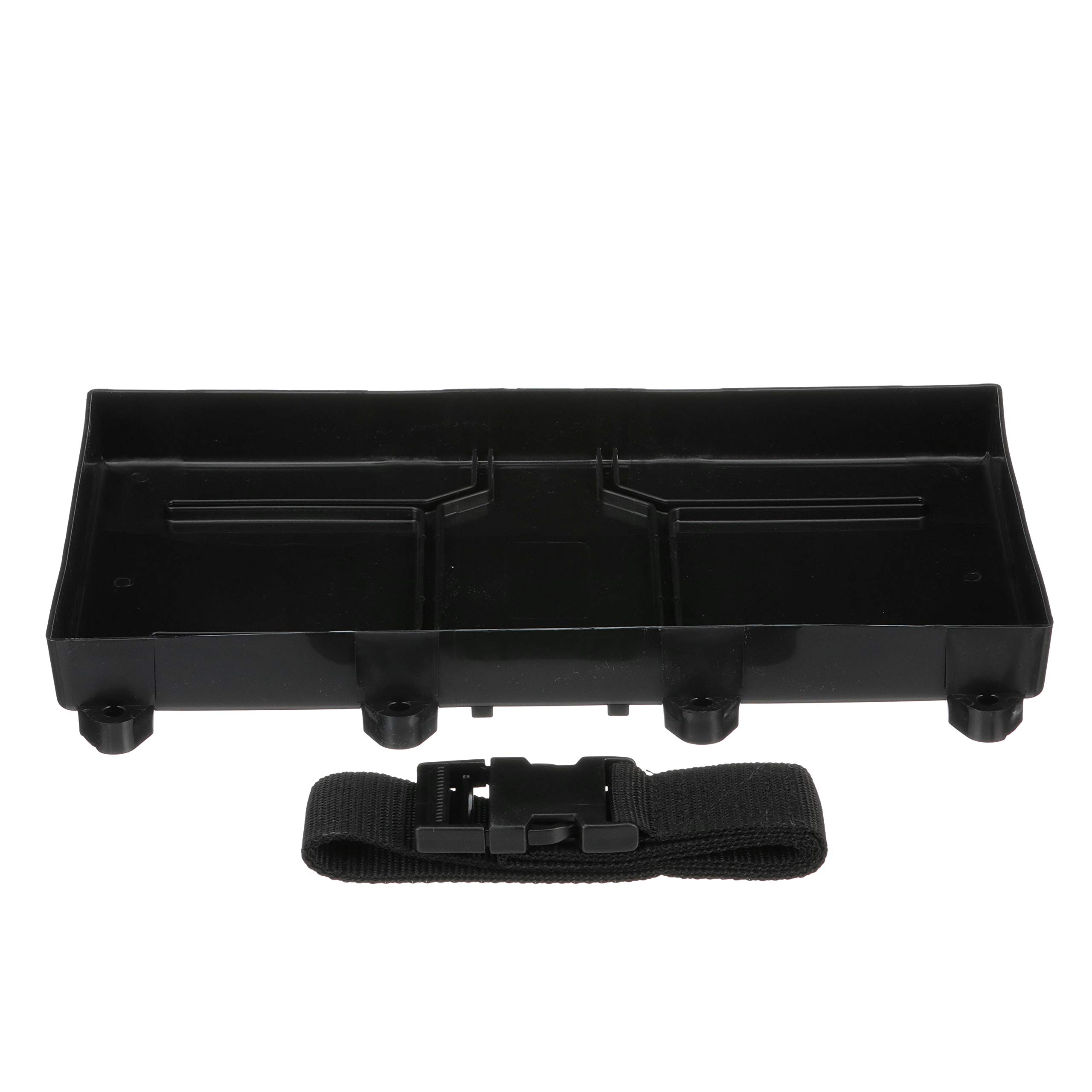 Seachoice Marine Battery Tray with Heavy Duty Hold Down Strap - Secure Boat & RV Battery Storage for Deep Cycle & Starting Batteries - Perfect for Marine, Automotive & Off-Grid Power Applications