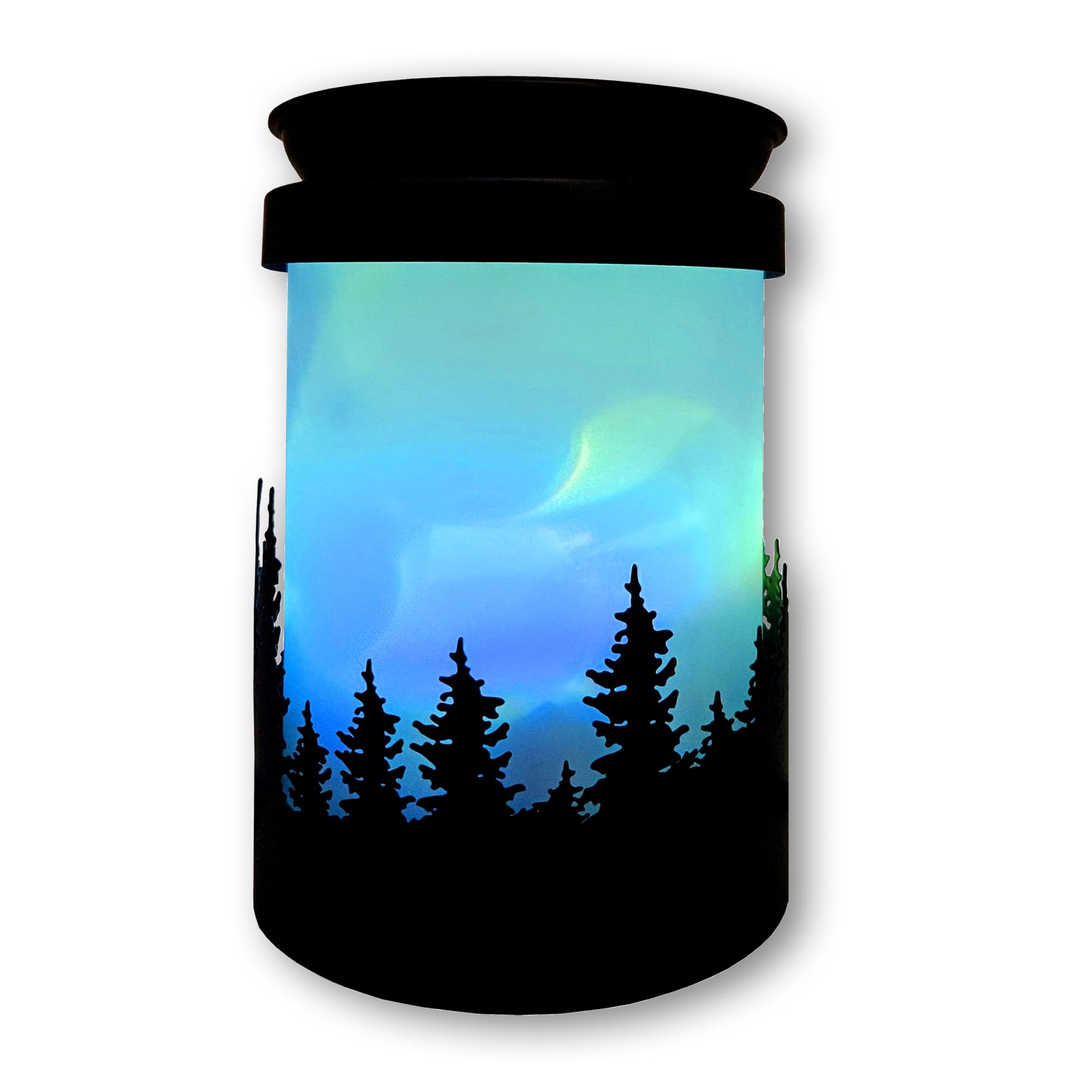 Aurora Northern Lights Electric Wax Melt Burner with LED Lights - Perfect for Aromatherapy, Home Decor, and Relaxation