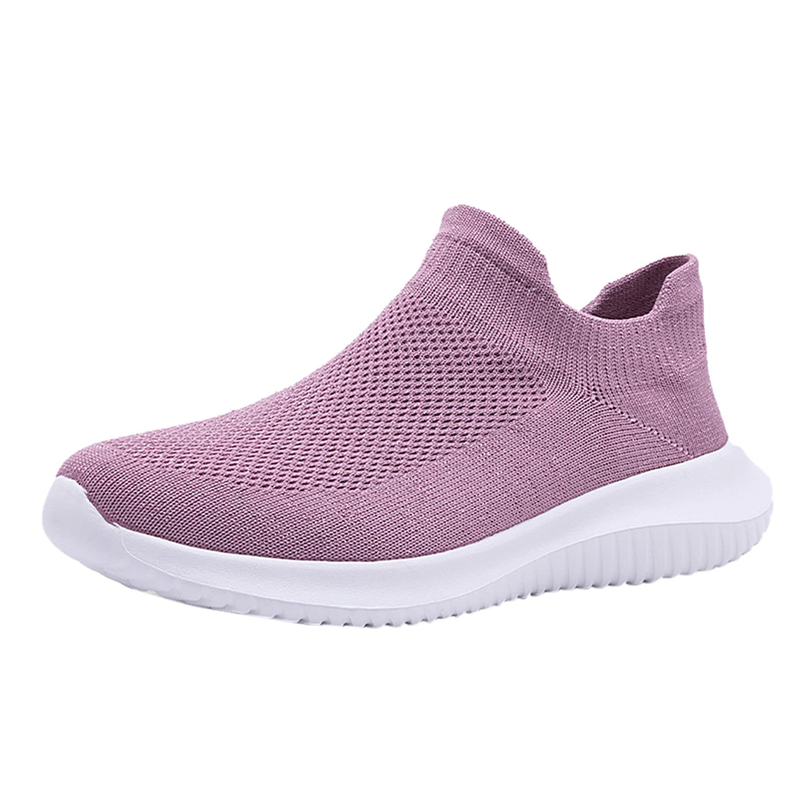 Eduavar Women's Dressy Sandals - Lightweight Slip-On Sneakers for Walking, Casual & Sport | Retro Road Flats in Pink | Perfect for Work, Travel & Everyday Wear