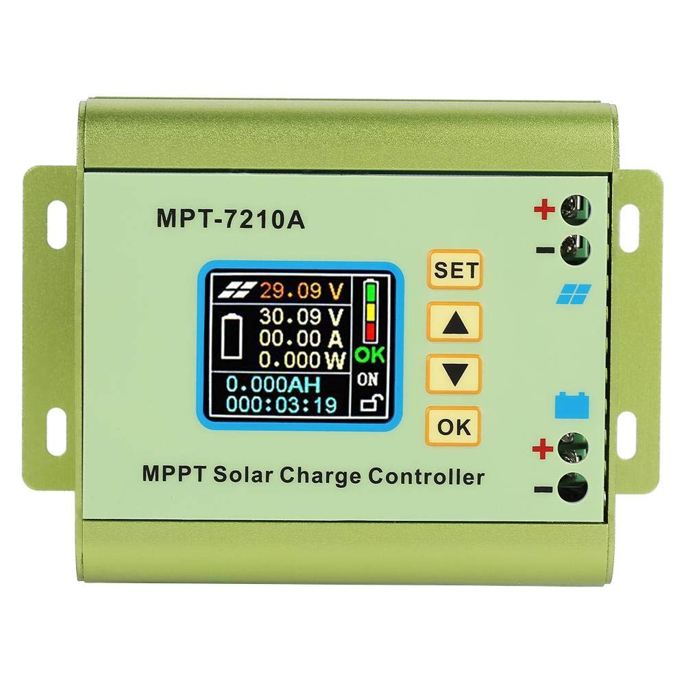 MPPT Solar Charge Controller for Lithium Battery - LCD Display, Alloy Case | Home & RV Use