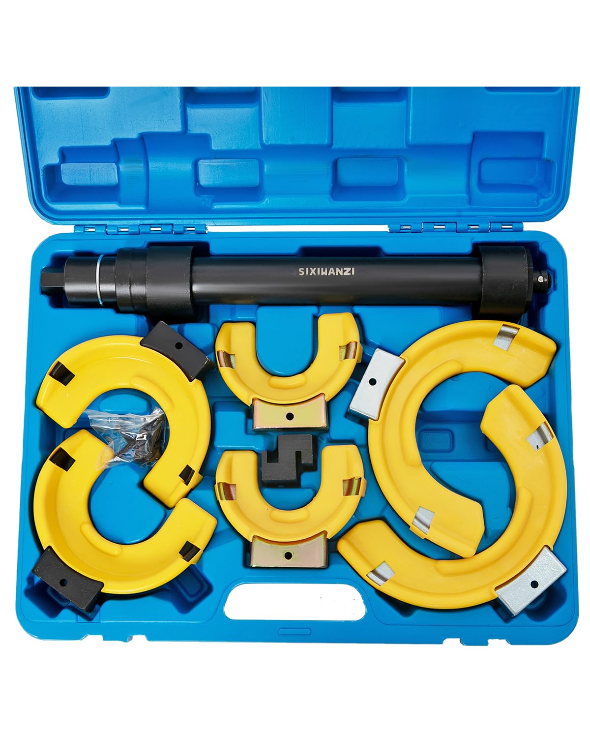 Heavy Duty Universal Coil Spring Compressor Tool - Professional Automotive Suspension Repair Kit for Strut Replacement & Shock Absorber Installation