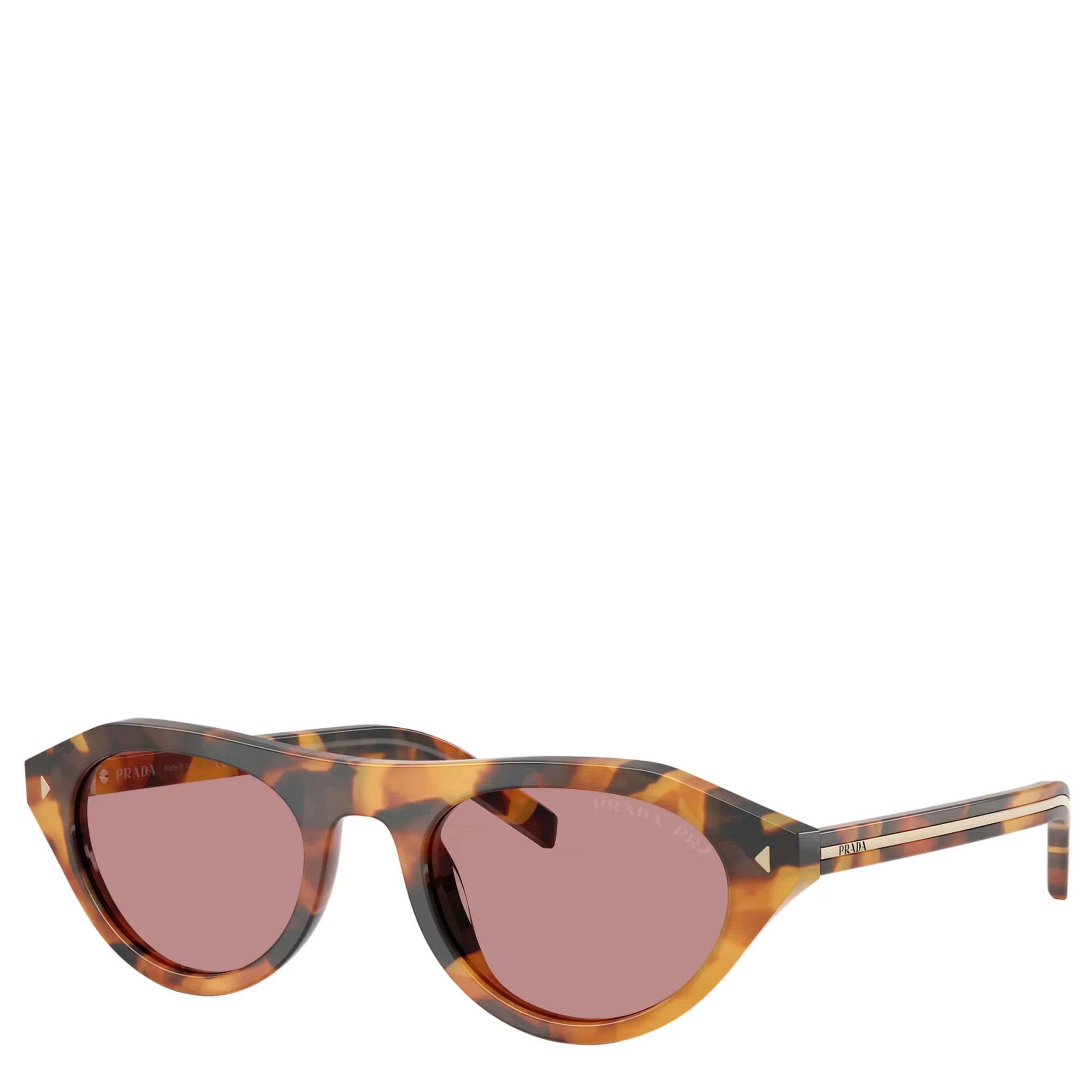 Prada 0PR B15S Iconic Metal Plaque Polarized Sunglasses for Women - UV Protection, Luxury Fashion Accessory for Beach, Driving & Outdoor Activities
