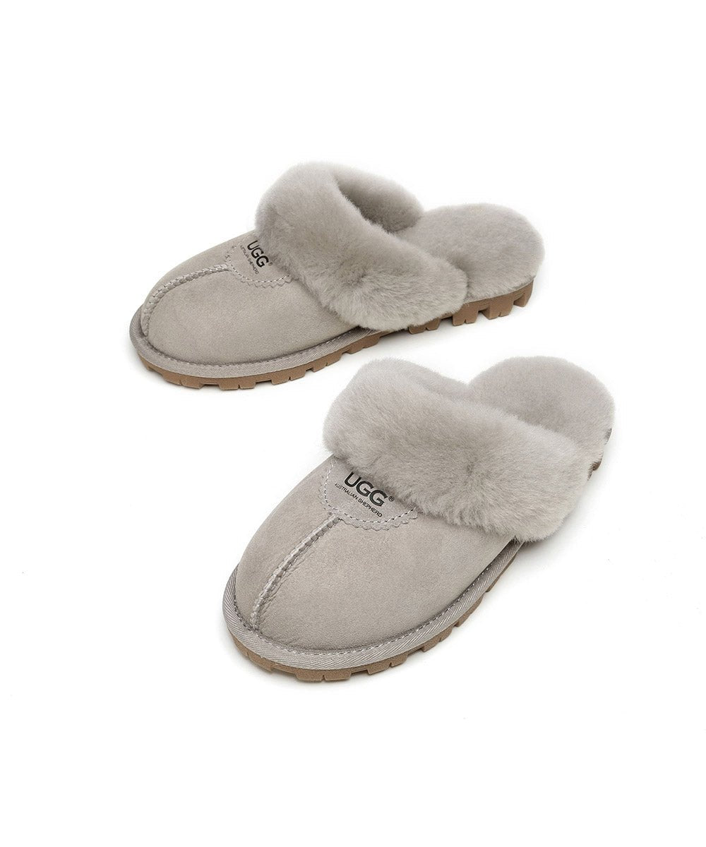 Men's UGG Scuff Slippers - Cozy Indoor/Outdoor House Shoes for Winter Comfort - Perfect for Lounging at Home, Running Errands & Cold Weather Wear