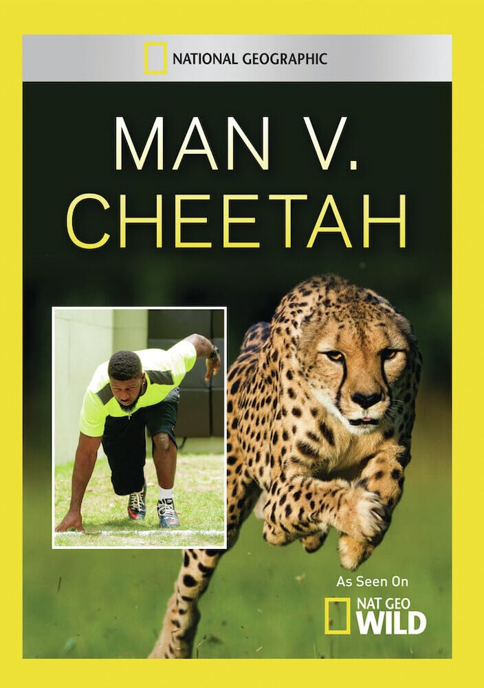 National Geographic: Man vs. Cheetah - Wildlife Documentary DVD | Nature Exploration & Animal Behavior Study | Perfect for Classroom Education & Home Entertainment