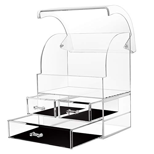 Mayyol Acrylic Makeup Organizer with Drawers - Waterproof Cosmetic Storage for Vanity & Skincare