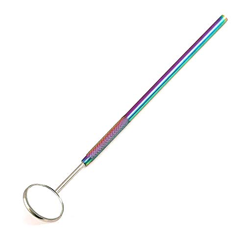 Professional Stainless Steel Eyelash Extension Tools Kit - Precise Dental Mirror for Lash Application (Multi-Color) | Perfect for Salon Professionals & DIY Lash Artists at Home