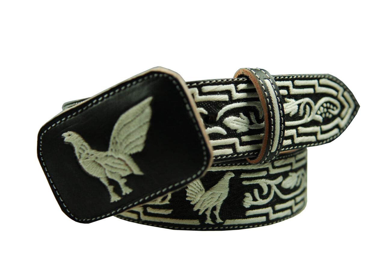 Handmade Embroidered Leather Belt for Men & Women - Stylish & Durable Fashion Accessory for Casual, Office & Special Occasions