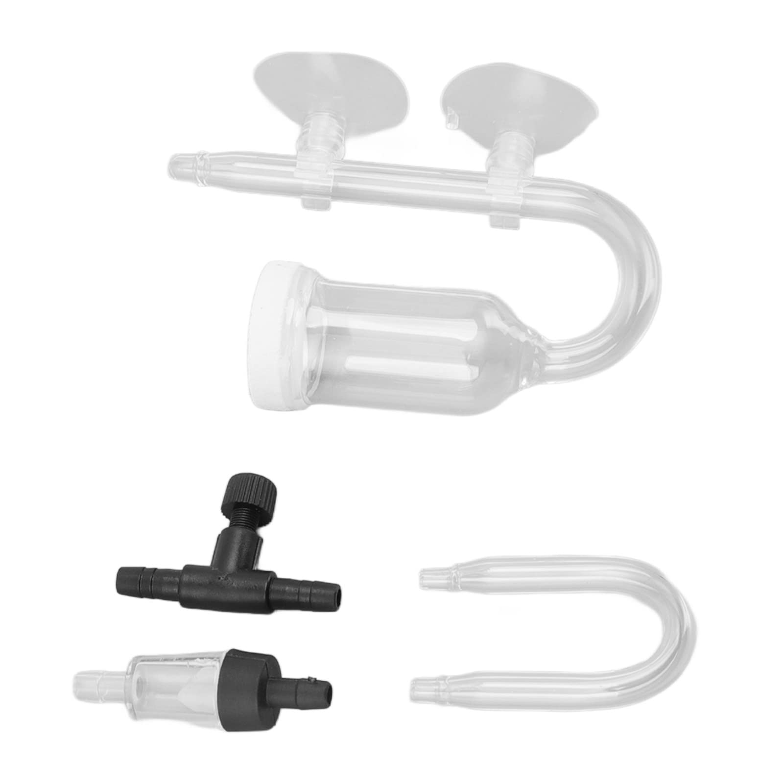 Premium CO2 Diffuser for Aquarium Plants - Transparent CO2 Atomizer with Silent Bubble Counter - Ideal for Freshwater Fish Tanks & Planted Aquariums