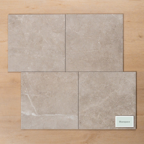Avalon Grey Matte P3 Porcelain Tile 300x300mm (12x12 Inch) - Premium Ceramic Floor and Wall Tile for Bathroom, Kitchen, and Living Room