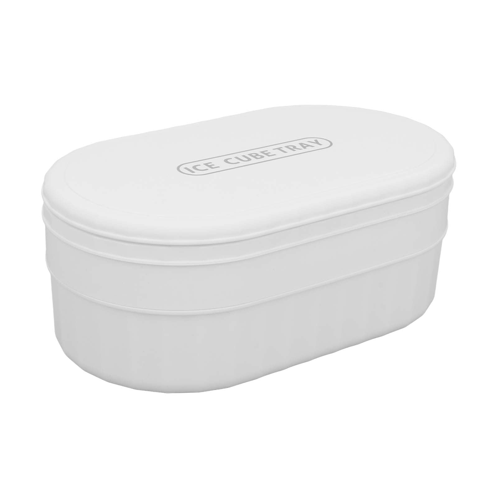 Premium 36-Grid Silicone Ice Cube Tray with Dust Cover & Ice Scoop - BPA-Free, Easy Release for Freezer - Perfect for Cocktails, Smoothies & Cold Drinks (White)
