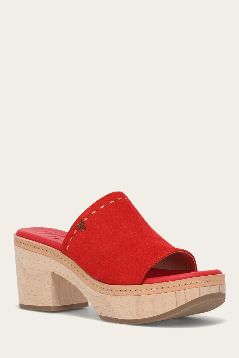 Hazel 2 Slide Red Women's Casual Sandals - Perfect for Beach, Pool & Summer Outfits