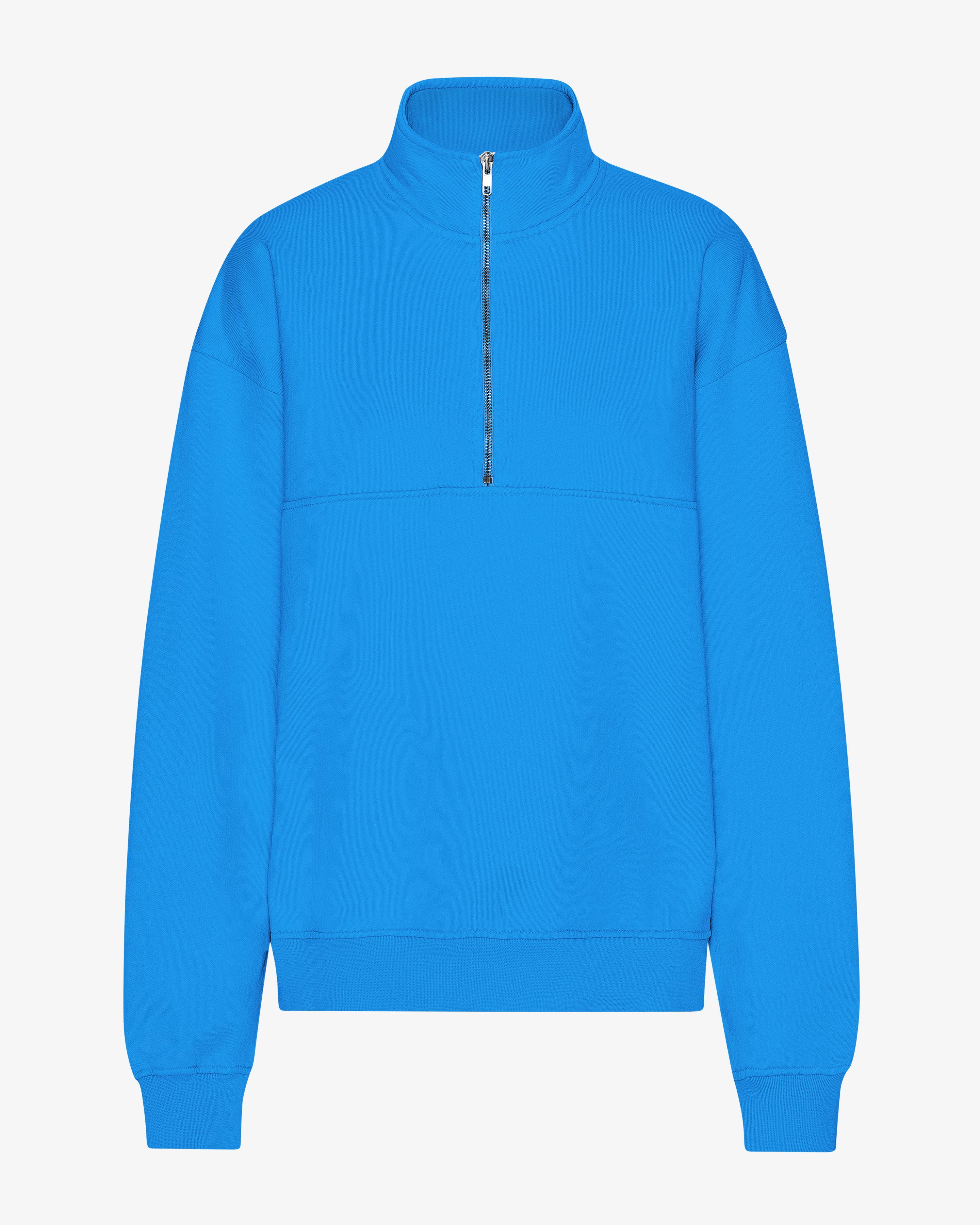 Organic Quarter Zip Sweatshirt for Men - Soft & Comfortable Pacific Blue Pullover - Perfect for Casual Wear, Outdoor Activities & Layering in Cool Weather