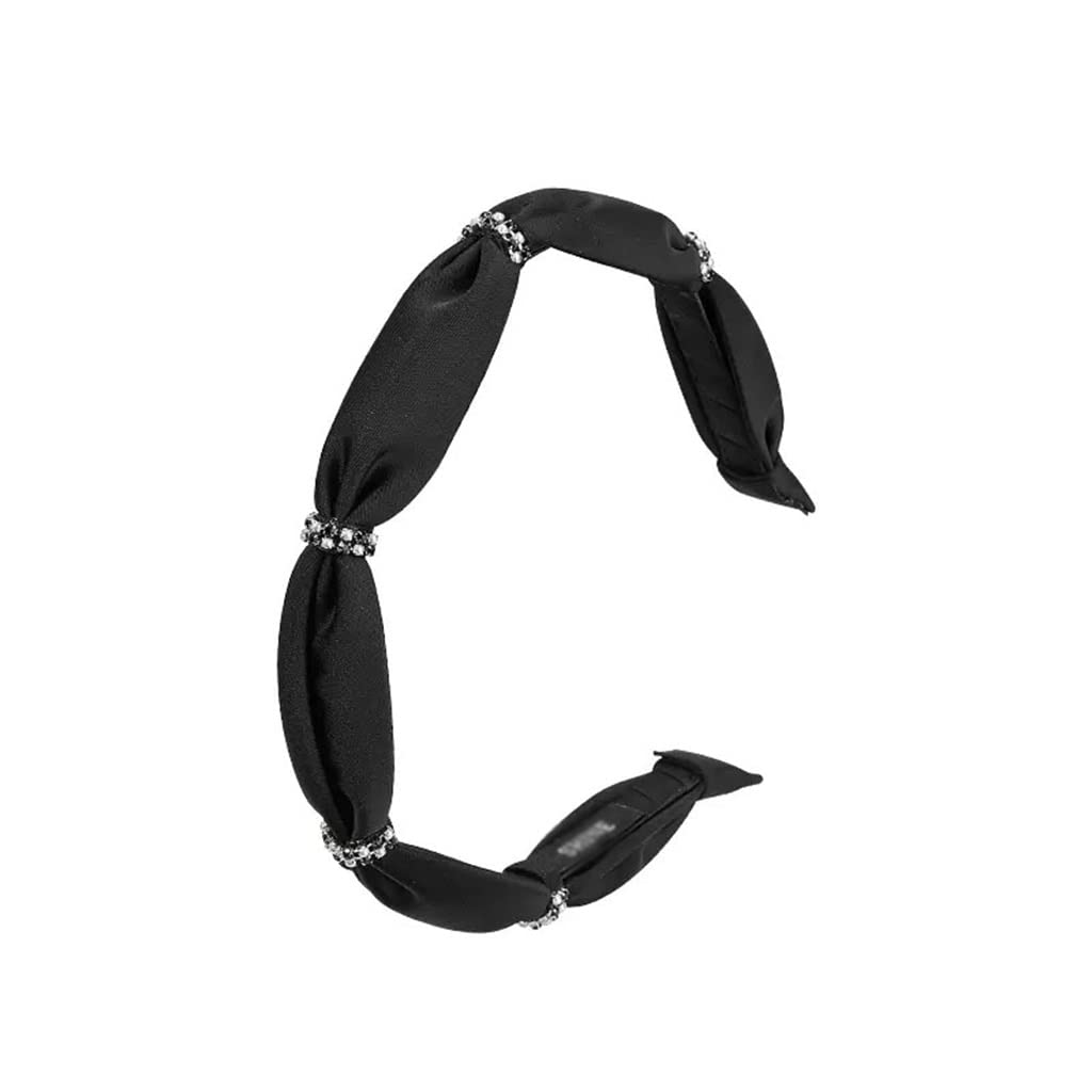 KFJBX Women's Fashion Hair Accessories - Black Fabric Hair Bands & Hair Clips for Women, Perfect for Daily Wear, Parties, Weddings and Special Occasions