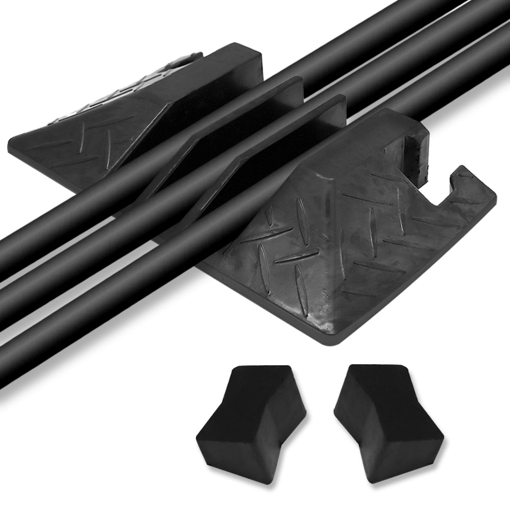 3 Channel Cable Ramp End Cap - Heavy Duty Cable Protector for Wires & Cords - Perfect for Offices, Events & Home Safety