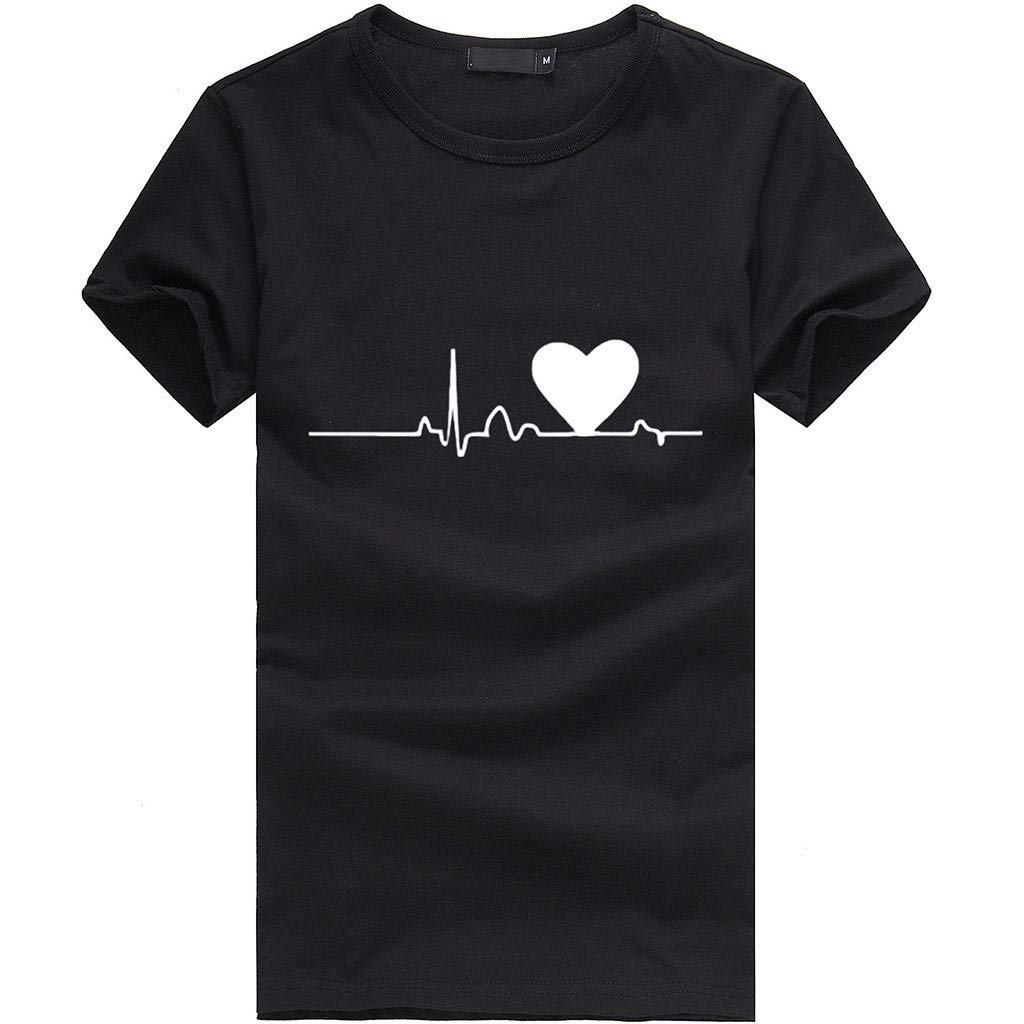 OOEOO Women's Plus Size Printed Short Sleeve T-Shirt - Soft Cotton Casual Blouse for Girls & Women | Perfect for Summer Outfits, Casual Wear & Everyday Comfort