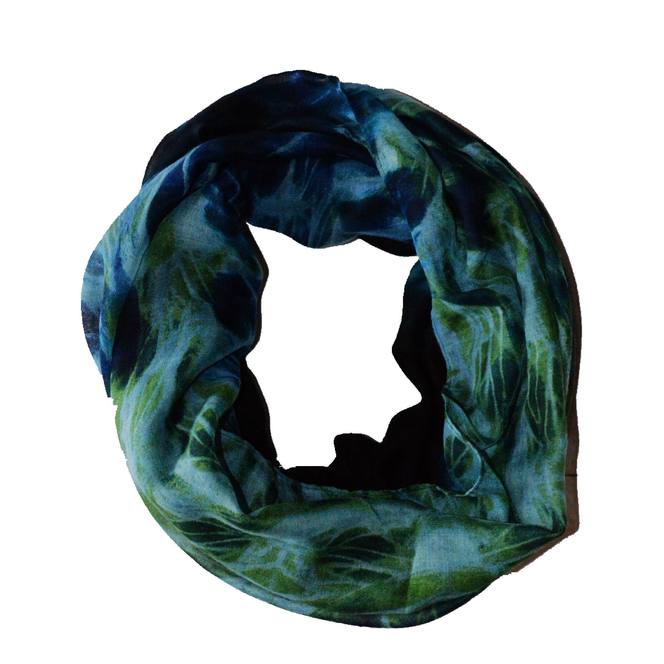 Stylish Oil Painting Printed Infinity Loop Scarf - Versatile Pareo Sarong Wrap for Women | Perfect for Beach, Travel, and Fashion Accessories
