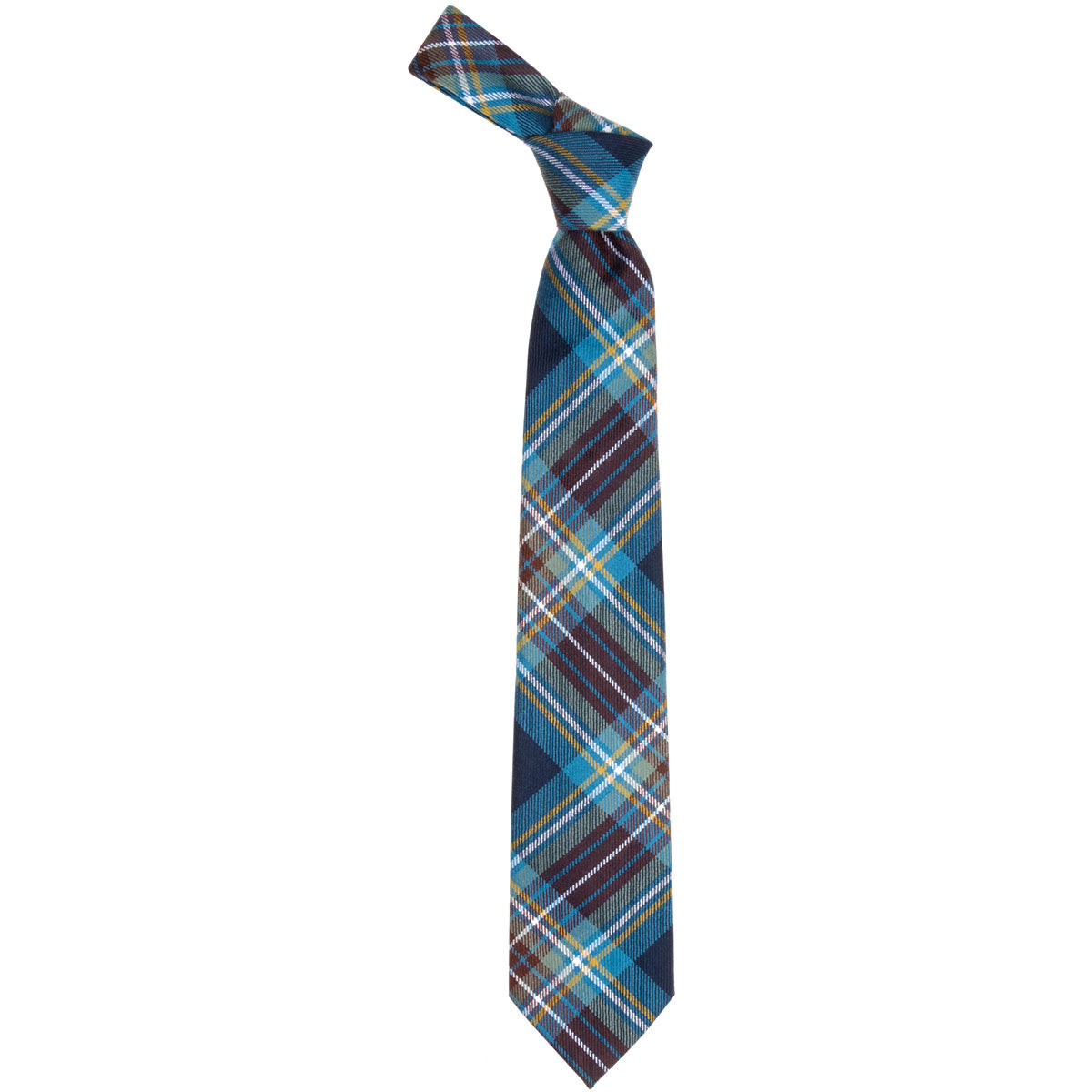 Holyrood Modern Tartan Tie - Premium Scottish Wool Necktie by Lochcarron Weavers - Perfect for Weddings, Business & Formal Events