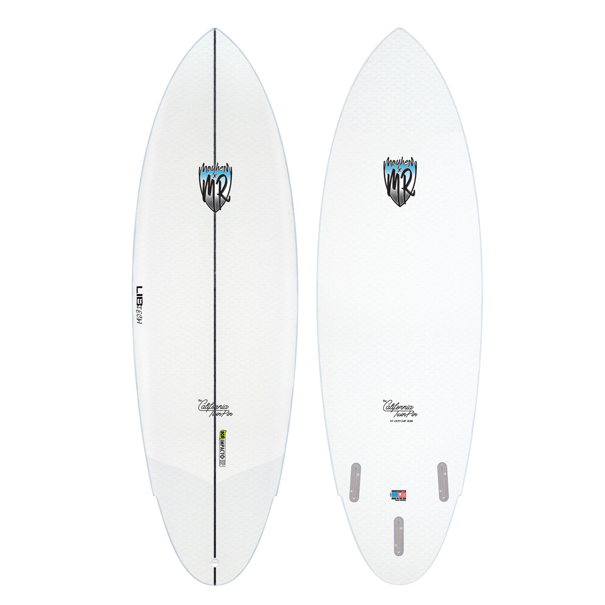 Libtech MR x Mayhem California Pin 5'9 Surfboard - FCSII Compatible Performance Shortboard for All Wave Conditions | Perfect for Beach Breaks, Point Breaks and Everyday Surfing