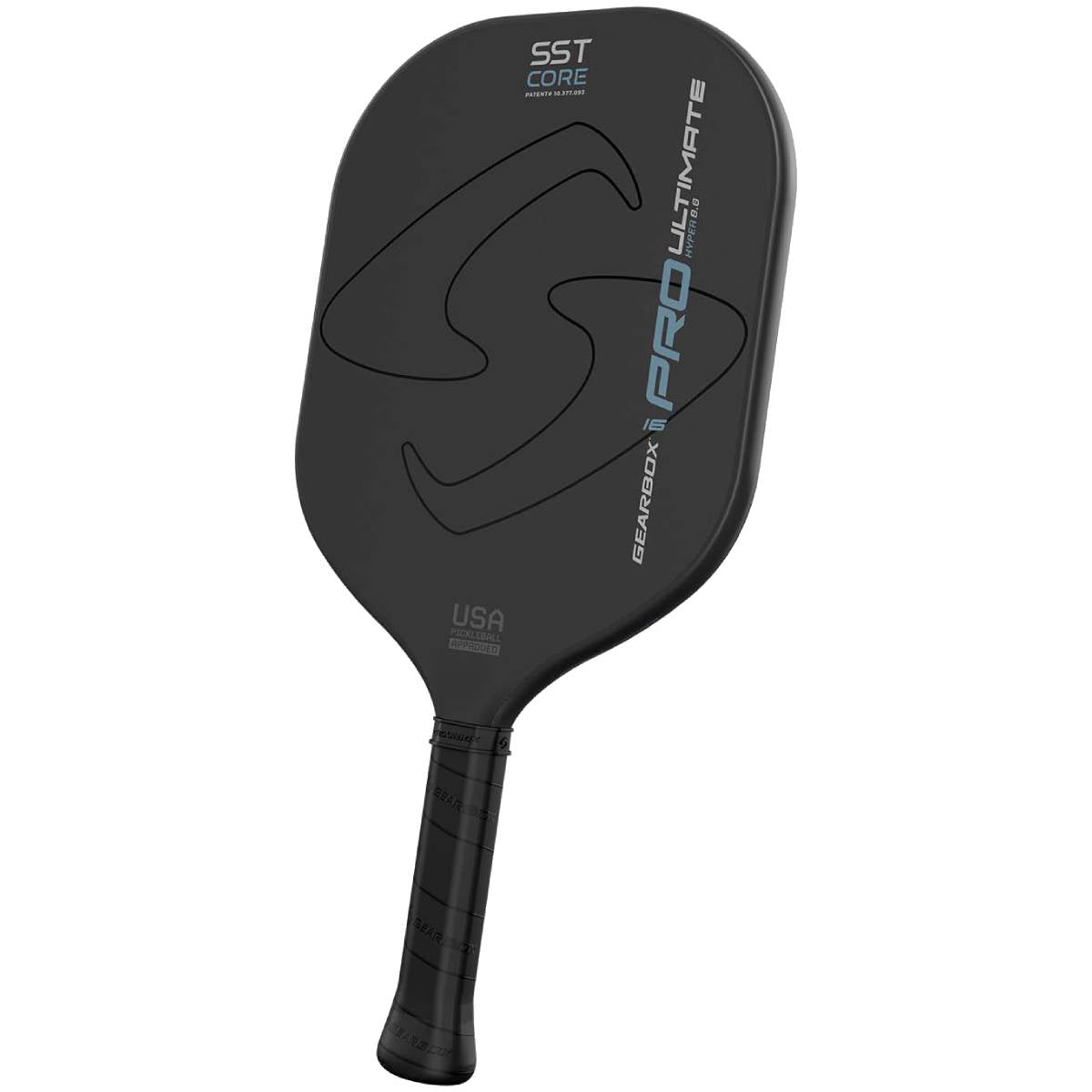 Gearbox Pro Ultimate Hyper Pickleball Paddle - 8.0 oz Lightweight Carbon Fiber Racket for Tournament & Recreational Play - Perfect for Indoor/Outdoor Court Games & Practice Sessions