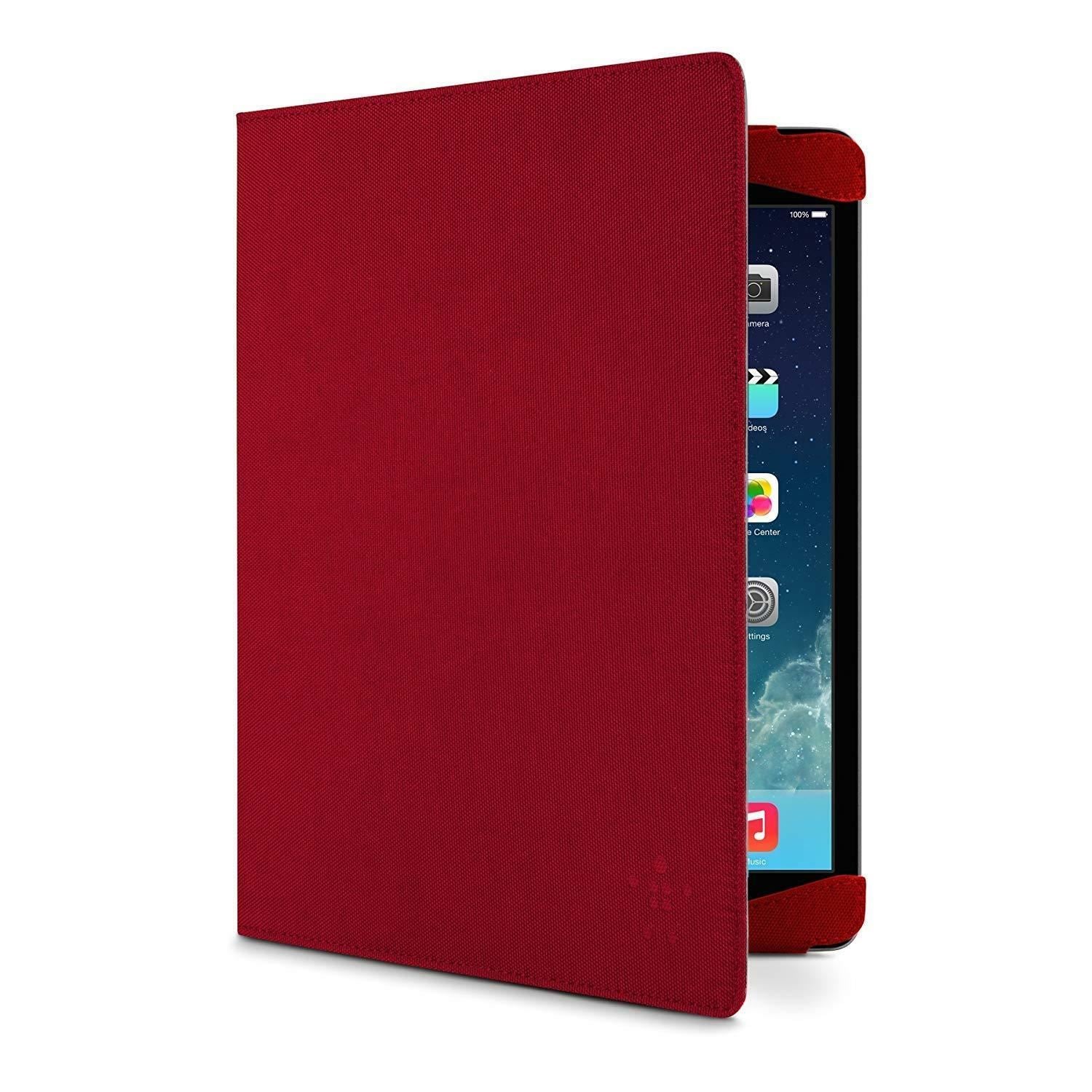 Belkin Classic Strap Case Cover for iPad Air 1 - Protective Red Case (Model F7N053b2C01) | Perfect for Work, Travel & Everyday Use