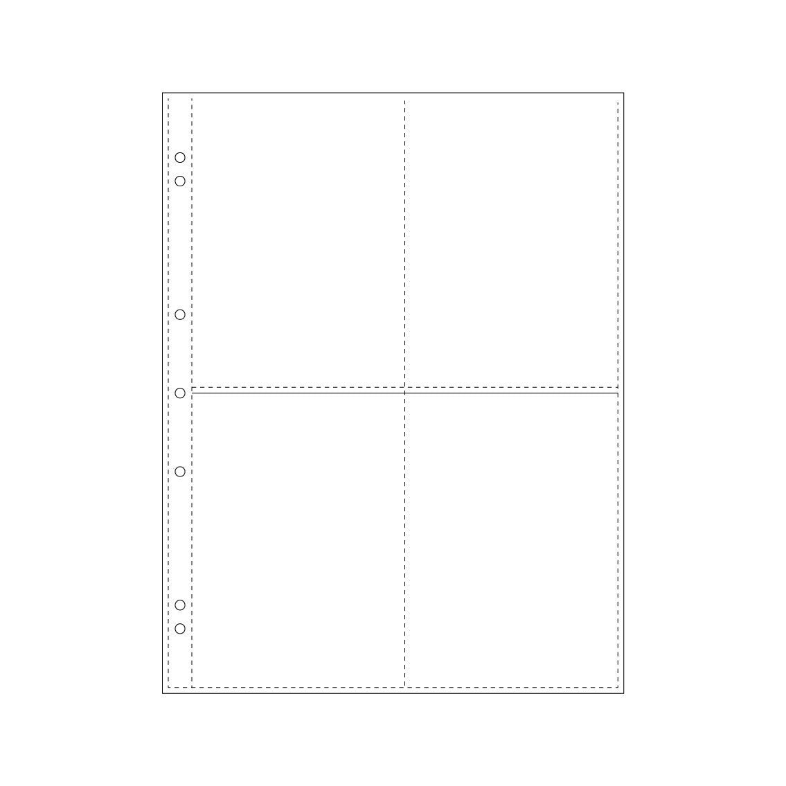 Bookbinders Design Plastic Pocket Insert for A4 Quad - Perfect for Office Documents, School Projects, and Presentation Materials